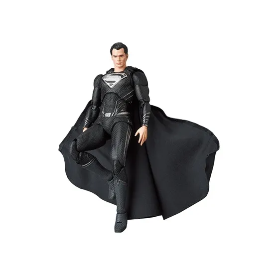 Medicom Toy Superman Mafex Zack Snyder Edition Justice League, The Flash, Black, Action Figure Scale Figures 21cm