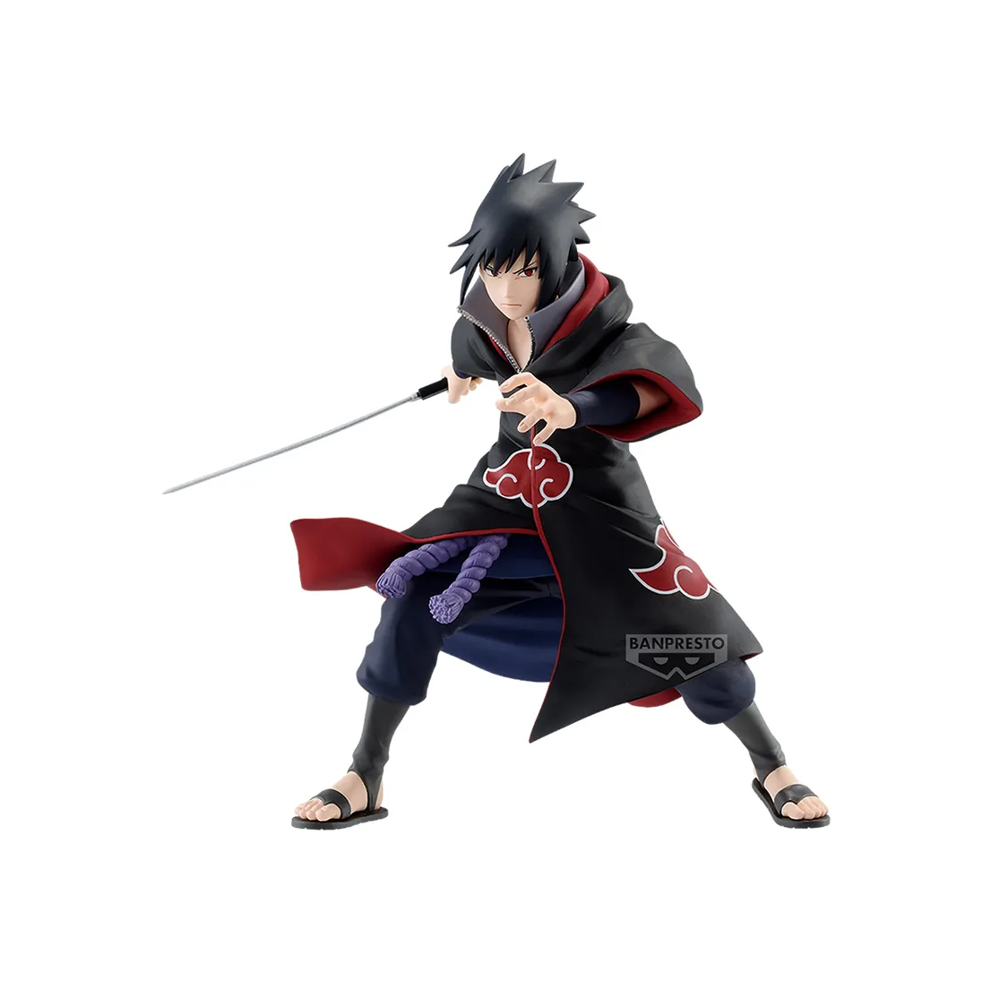 BANPRESTO Sasuke Uchiha NARUTO Bandai Glass Factory Vibration Stars Bonus Gifts 15cm