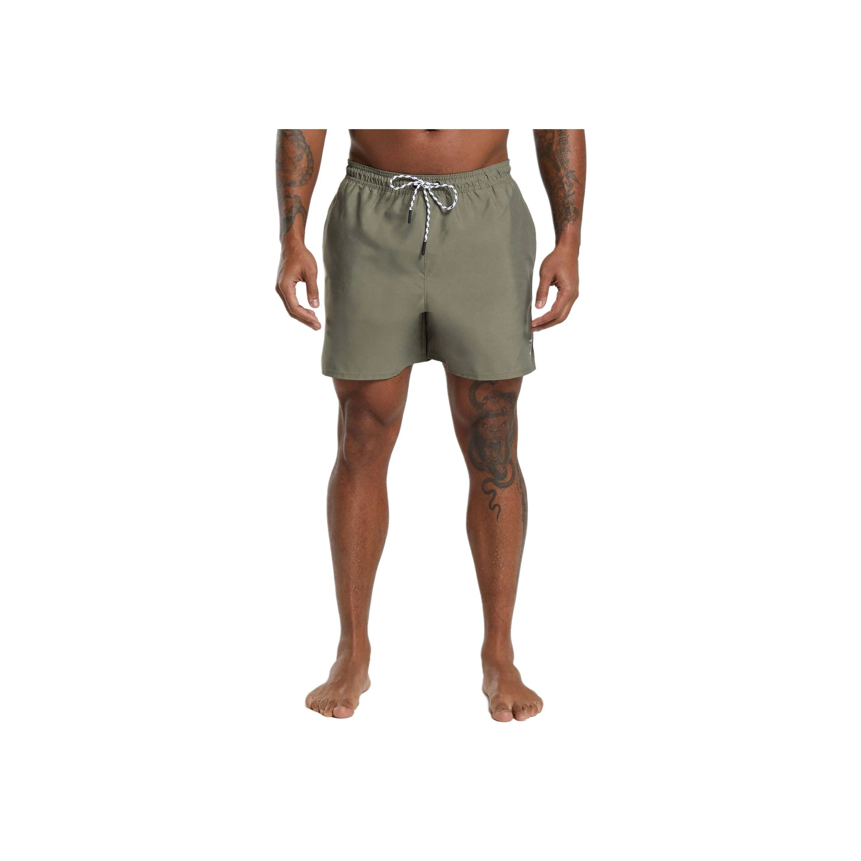 GYMSHARK 5' SWIM SHORTS Swimming Shorts Men's Green