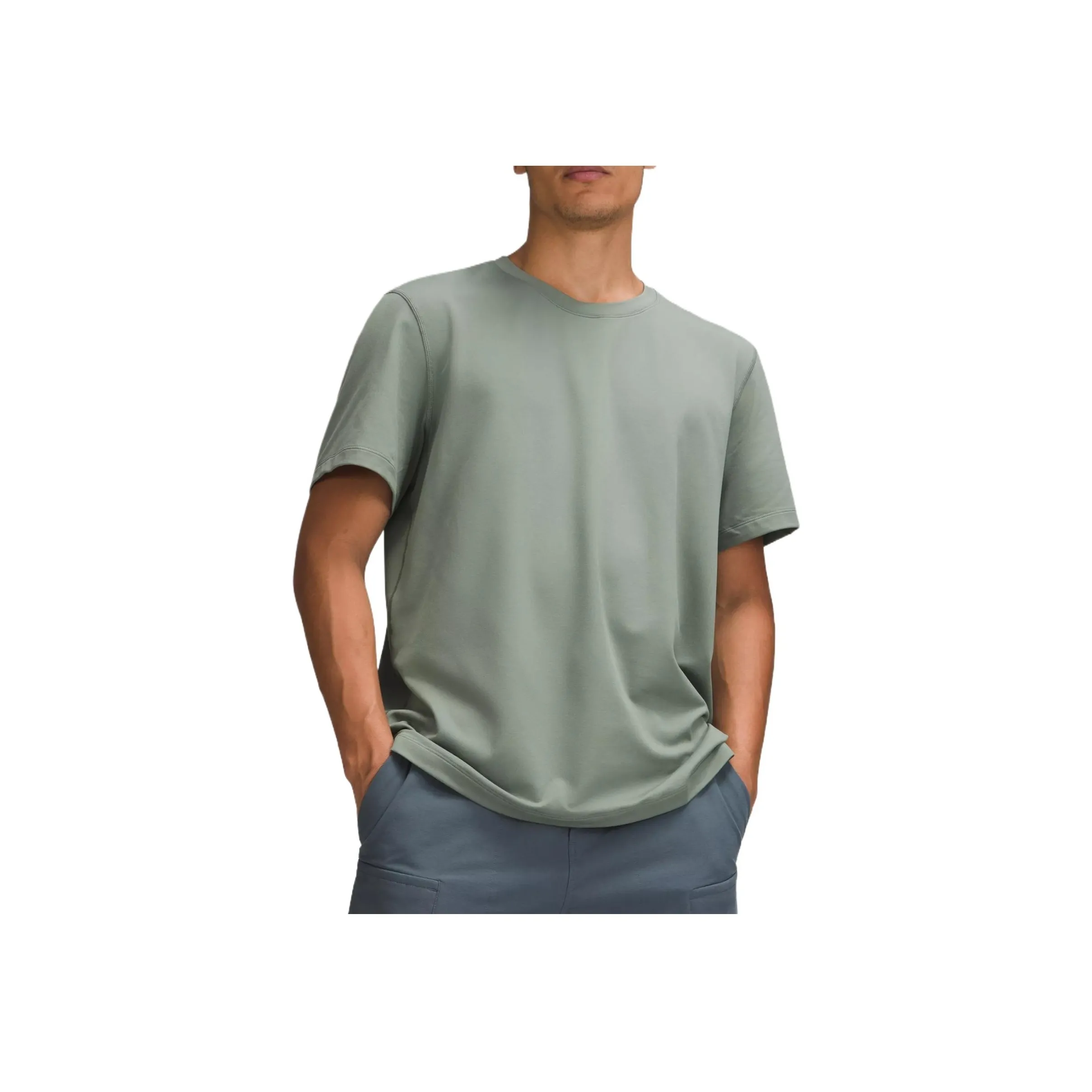 Lululemon Soft Jersey T Shirt Men's Gray Eucalyptus