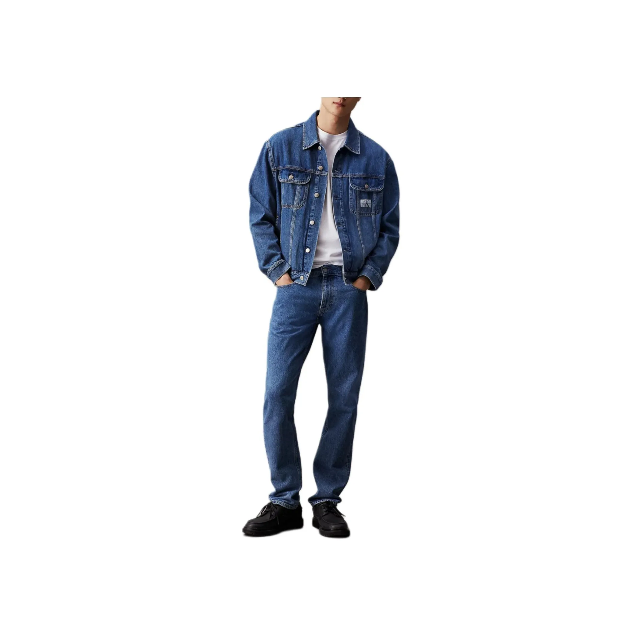 CALVIN KLEIN Jackets & Coats Europe Version Men's Bright Blue