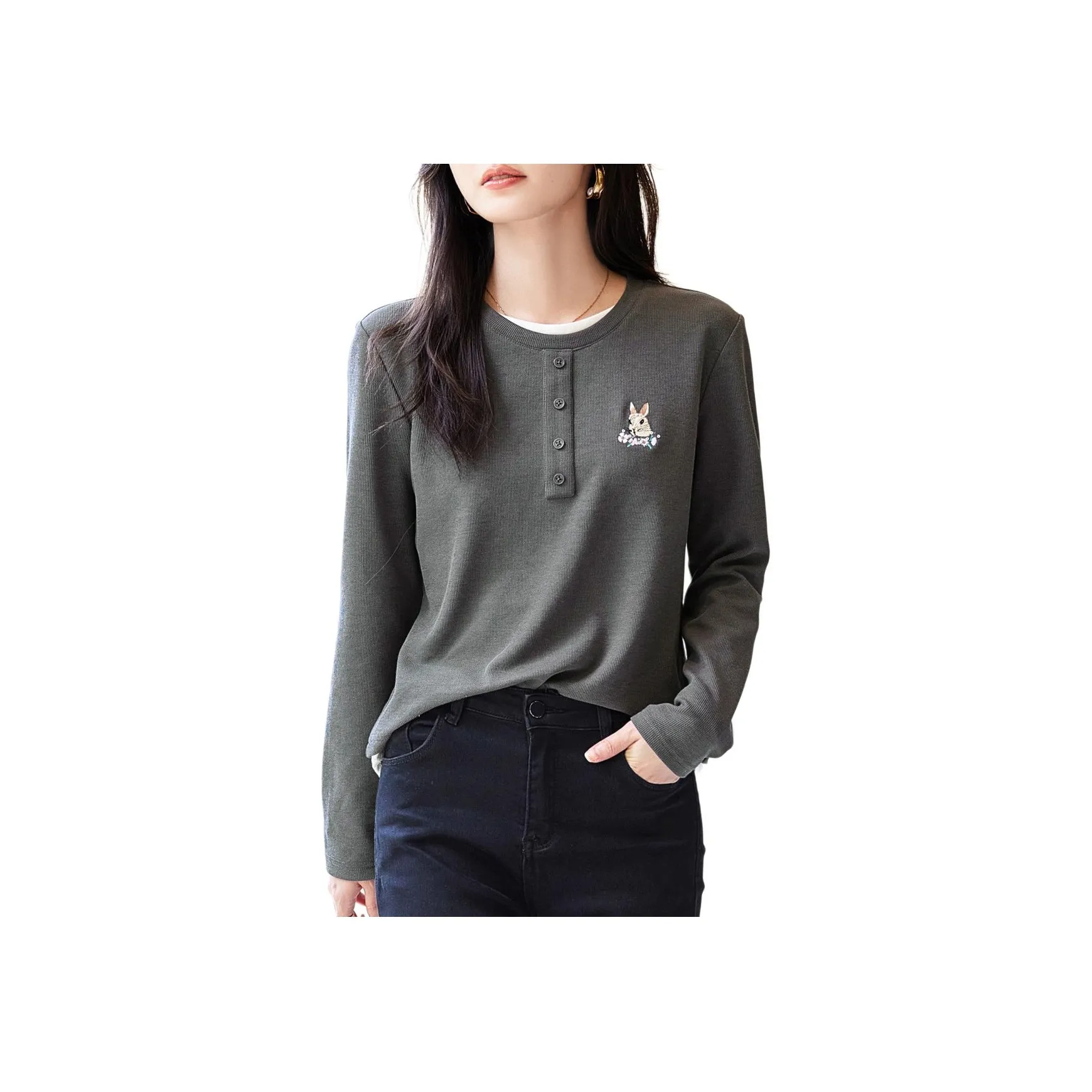 Dme Темно-серые женские футболки T