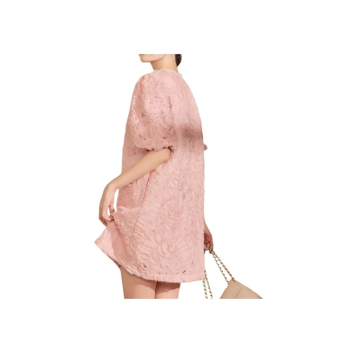 QIAOYUHUAZUN Short Sleeved Dresses Women's Pink Orange