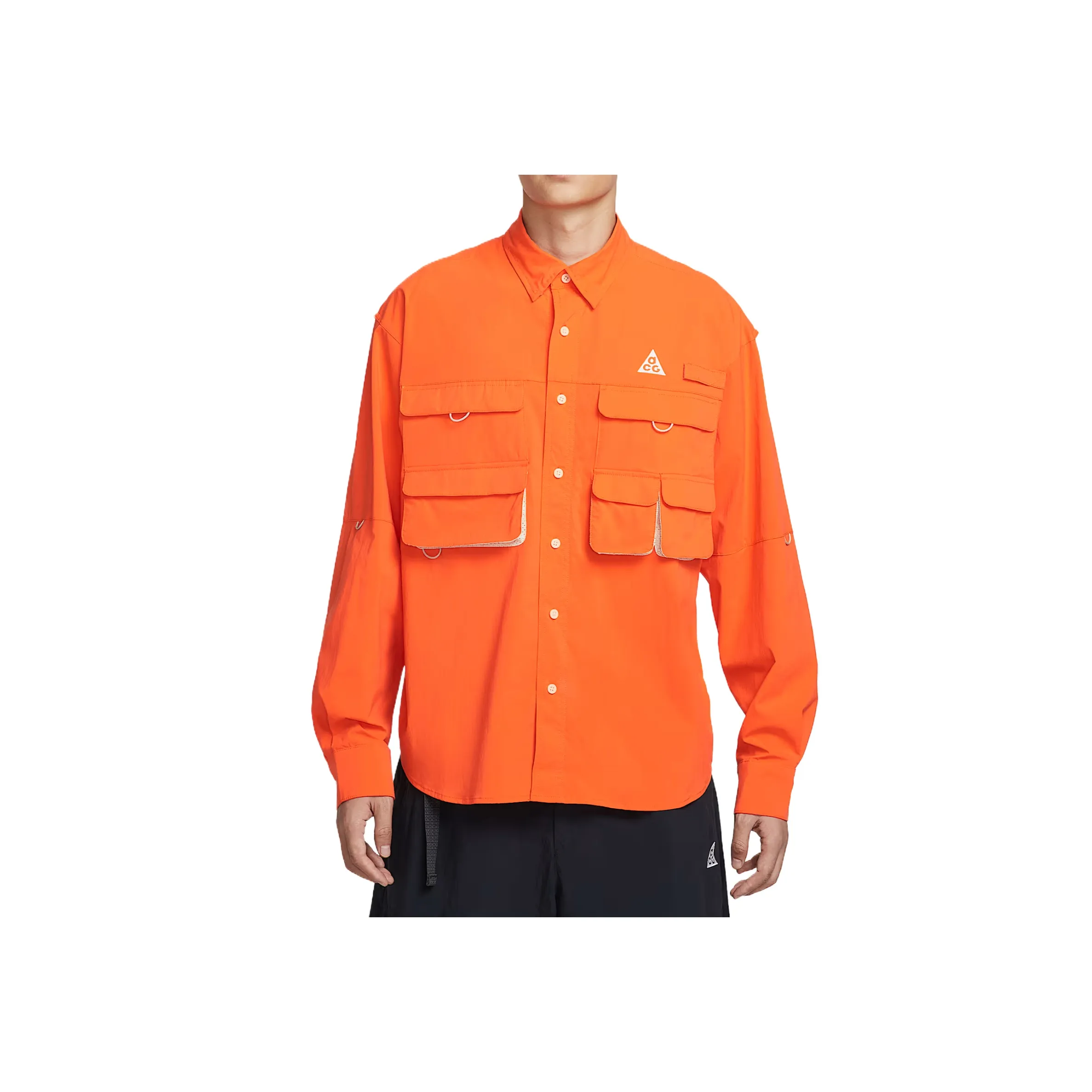 Nike ACG Безопасность Апельсин Мужские Рубашки