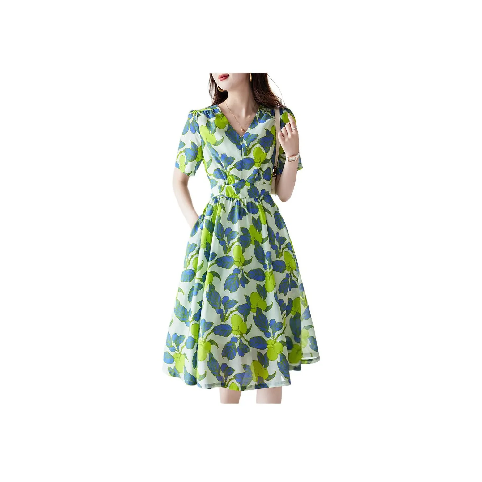 Dme Short Sleeved Dresses Women's Green