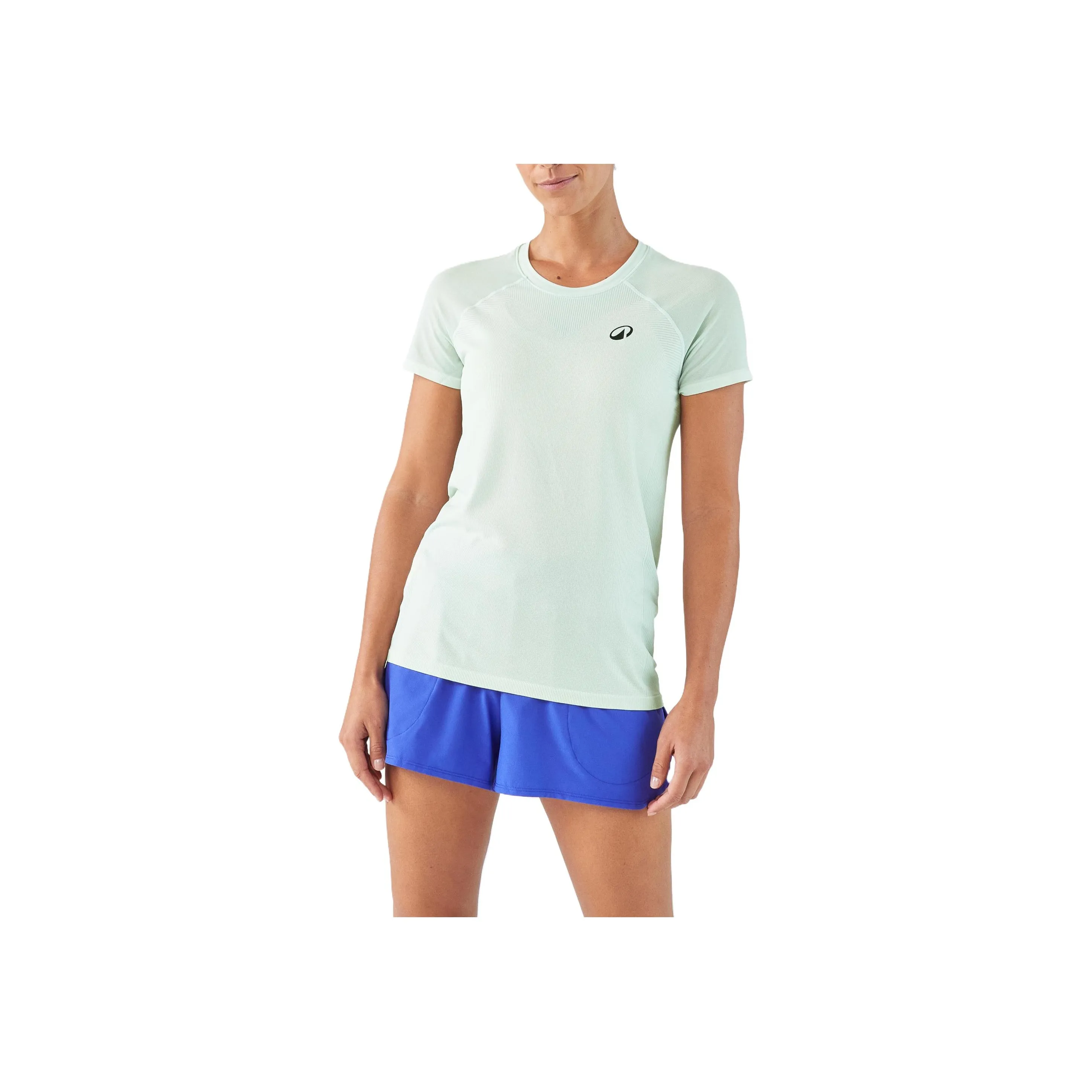 DECATHLON Реглан-рукав T-рубашка Женская Светло-зеленая