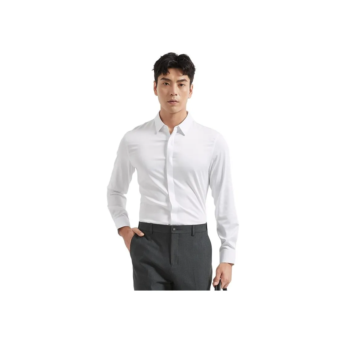 Ancient Shark Белый 02032657 Мужская Рубашка