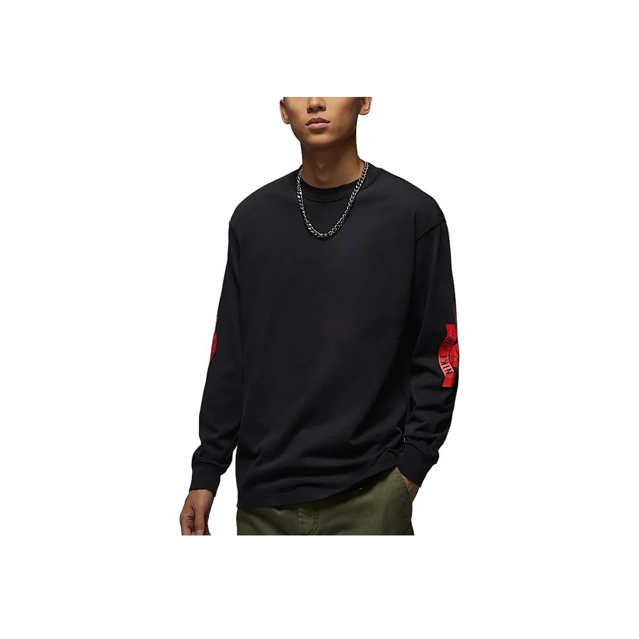 Jordan T-Shirt Men's Black/Pepper Red
