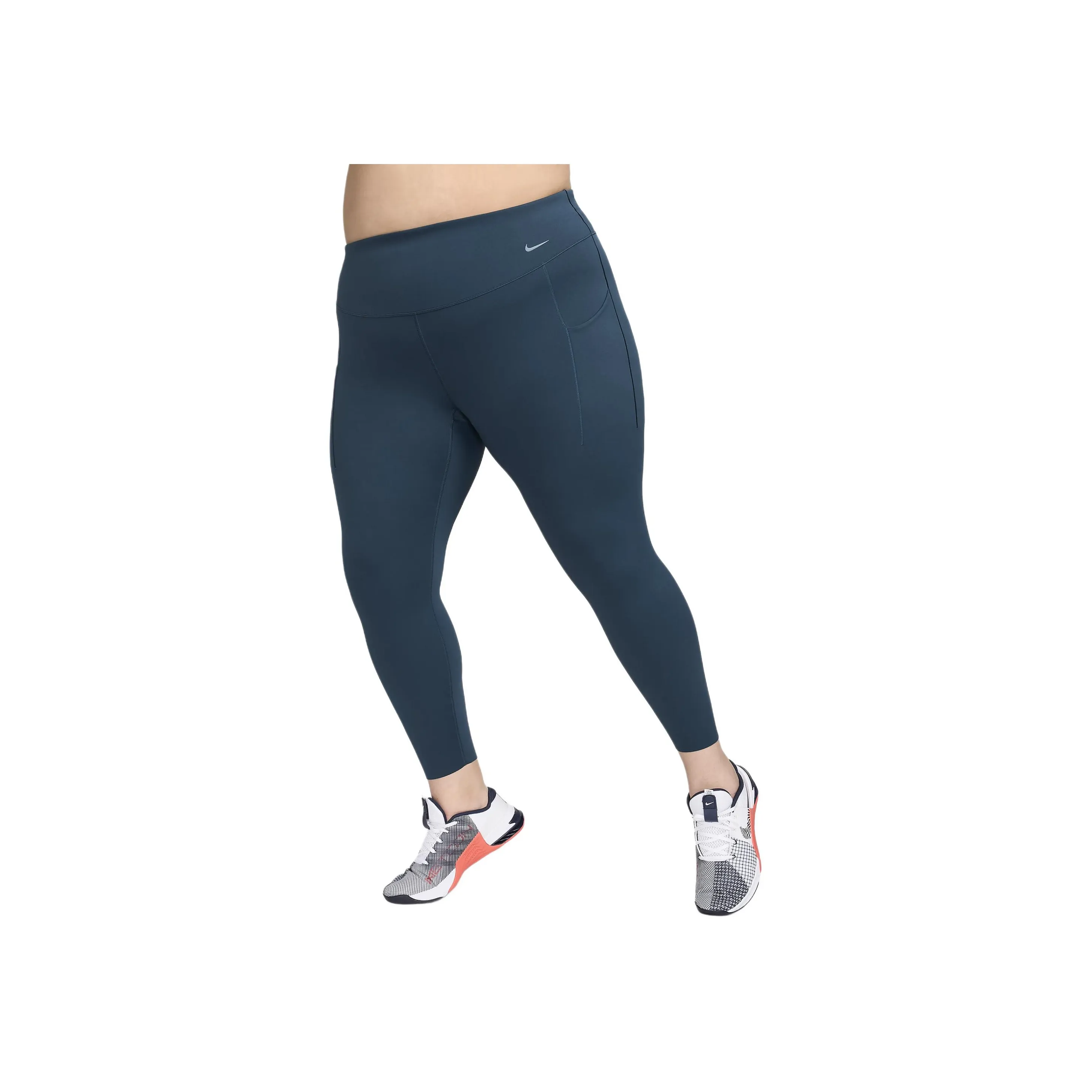 Nike Universa Women's Medium-Support High-Waisted 7/8 Leggings With Pockets Plus Size
