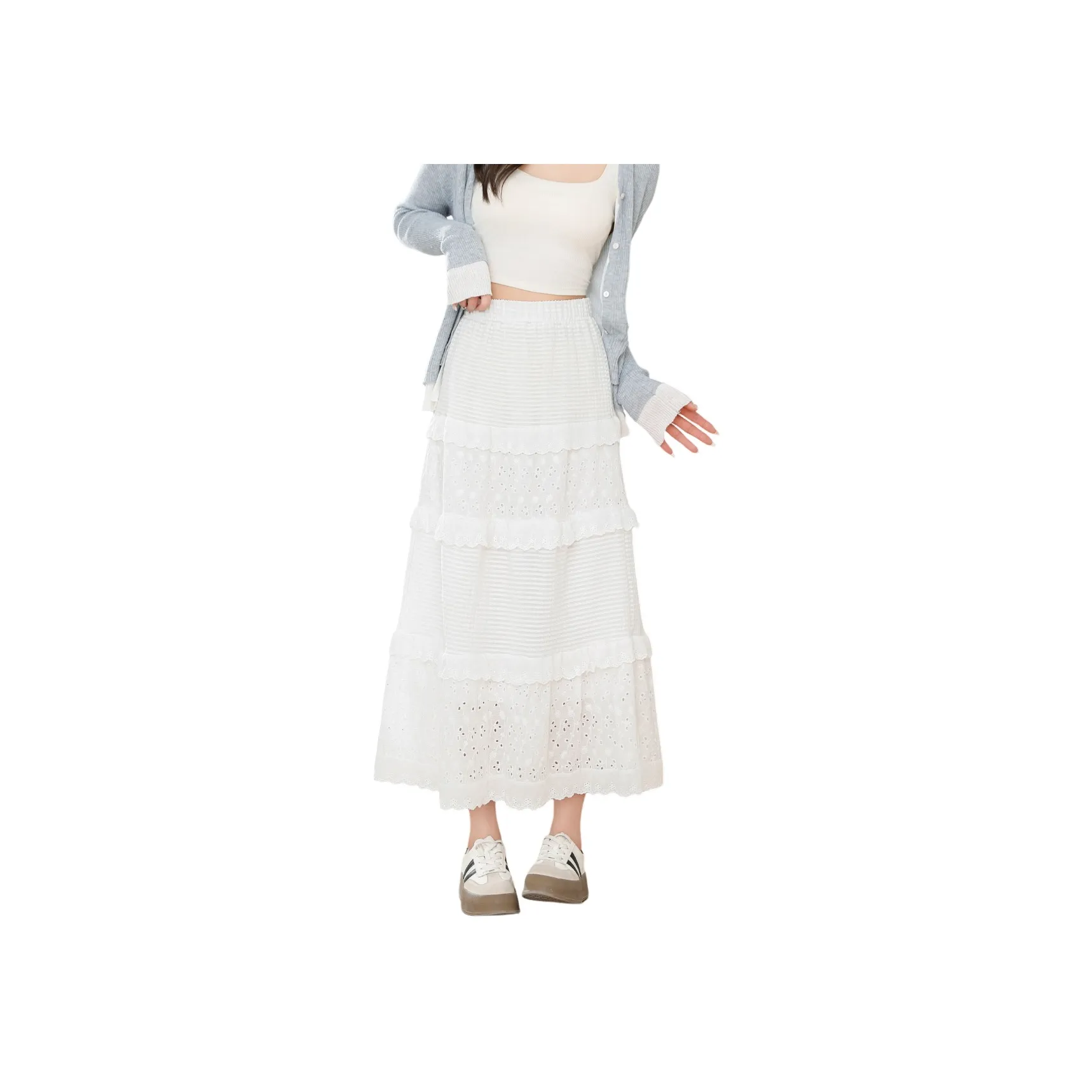 Ya Sheep People Повседневный Длинный Юбка Женские