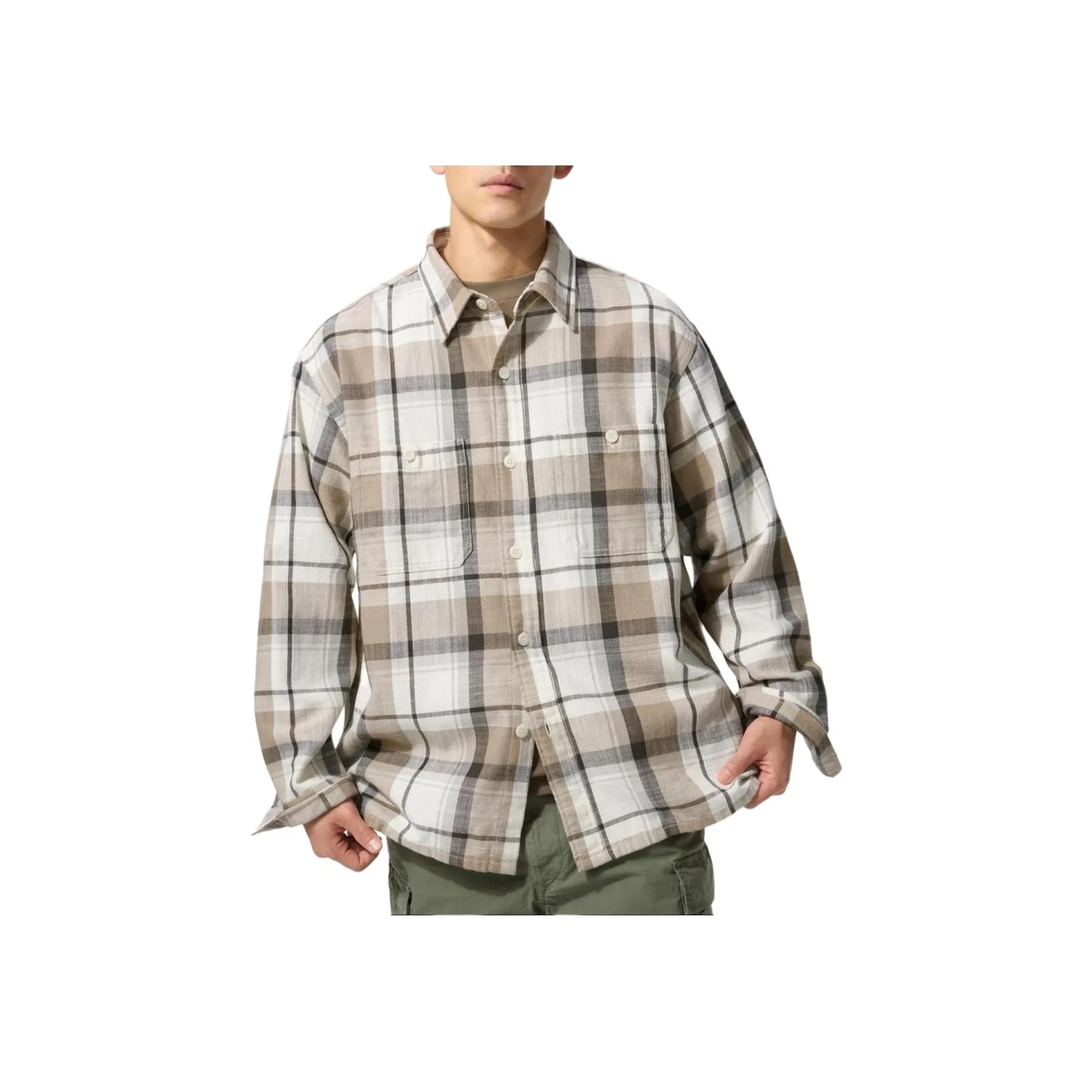 UNIQLO Shirt Unisex Light Beige
