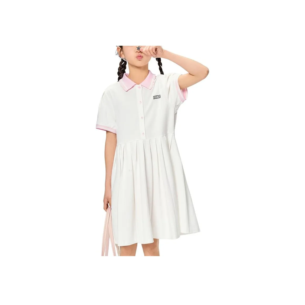 PUMA Платье Sportstyle Series Жемчужно-белый 10201 Для детей 3-7 лет