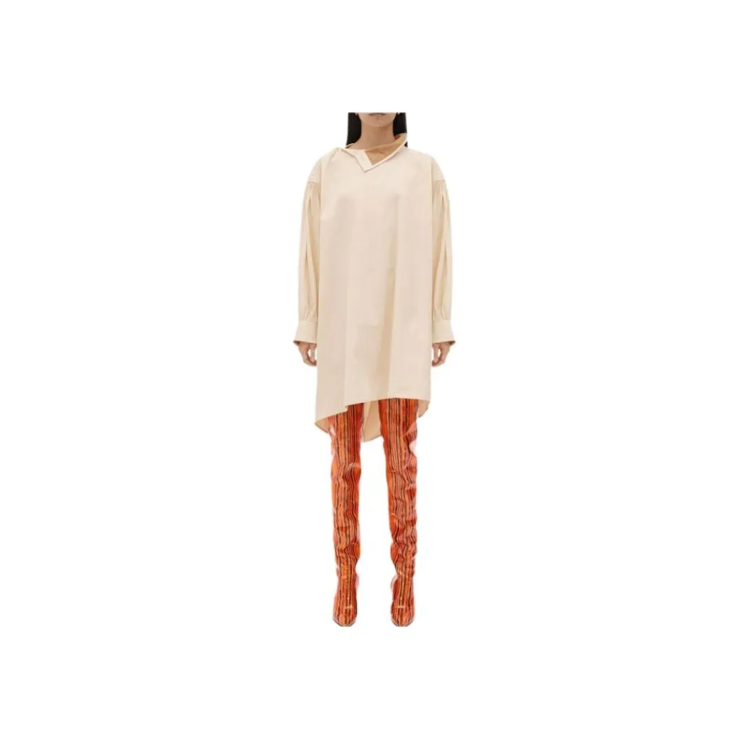Bottega Veneta High Neck Long Sleeved Dress