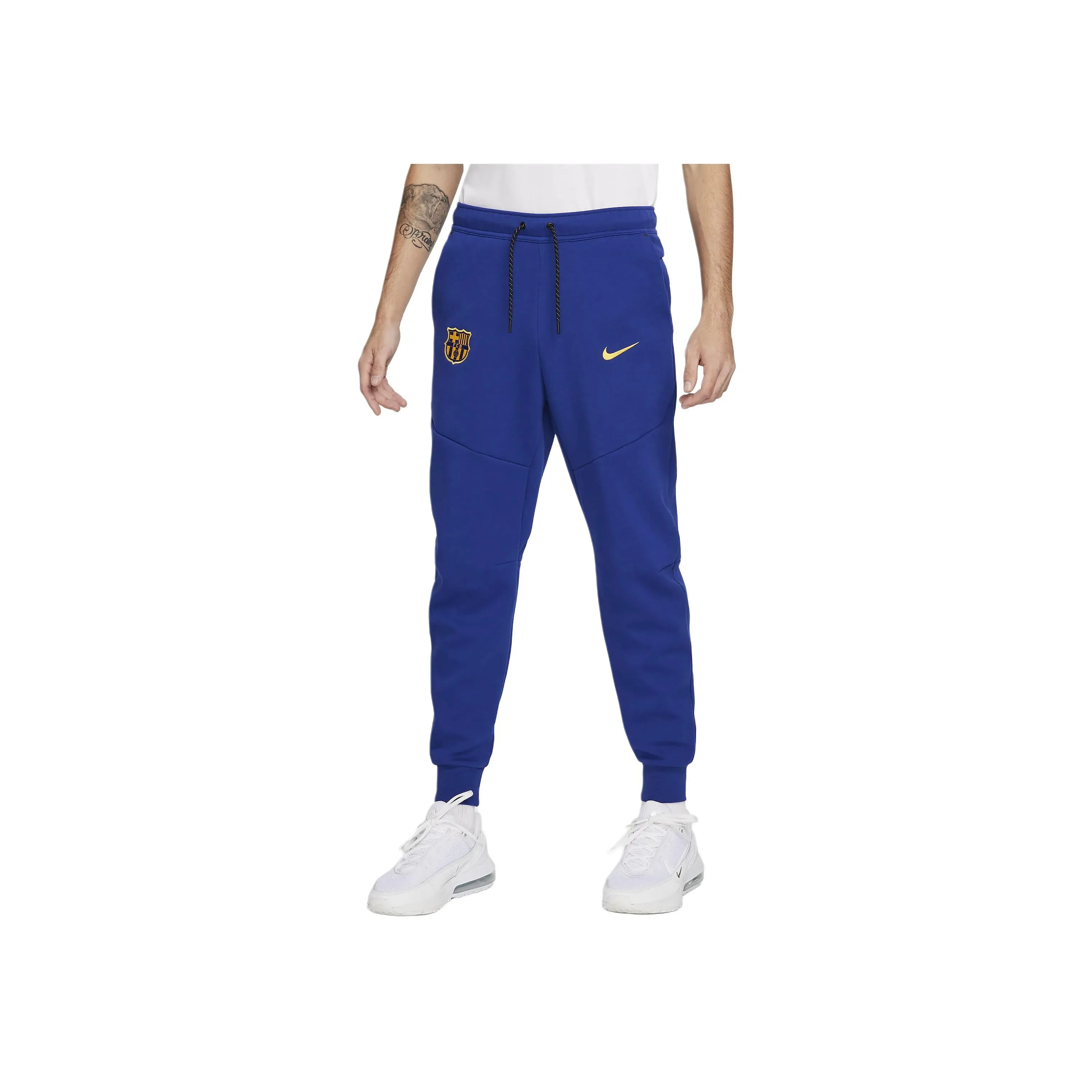 Nike FC Barcelona Tech Fleece Knitted Sports Pants Men's Royal Blue