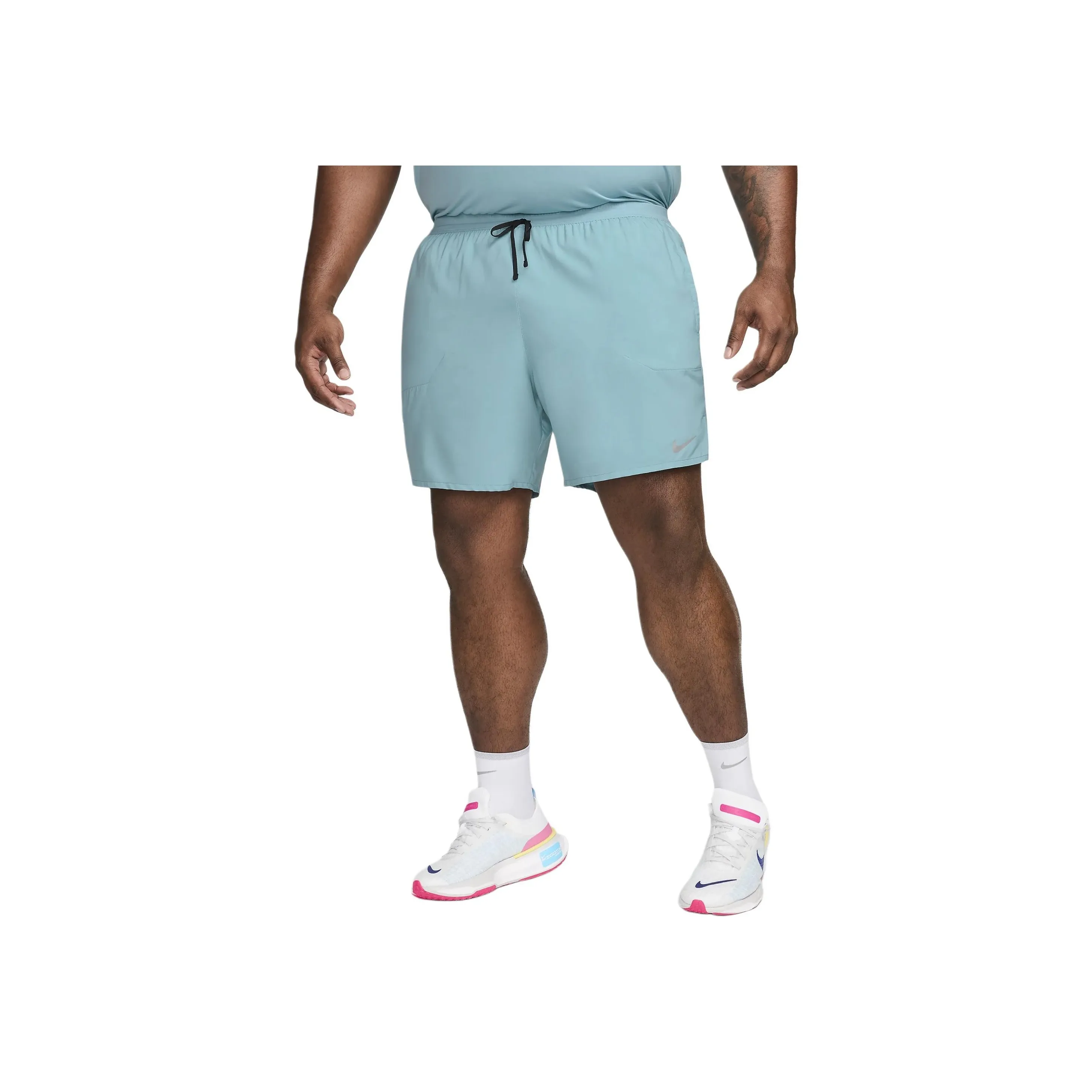 Nike x STRIDER Dri Fit Men's Dri FIT 7' Brief Lined Running Shorts Casual Shorts Men's Denim Blue Turquoise