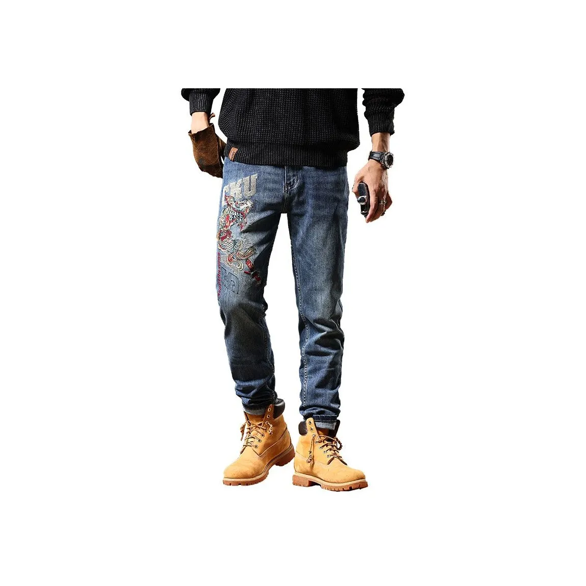 TUCANO Синий Мужской Джинсы