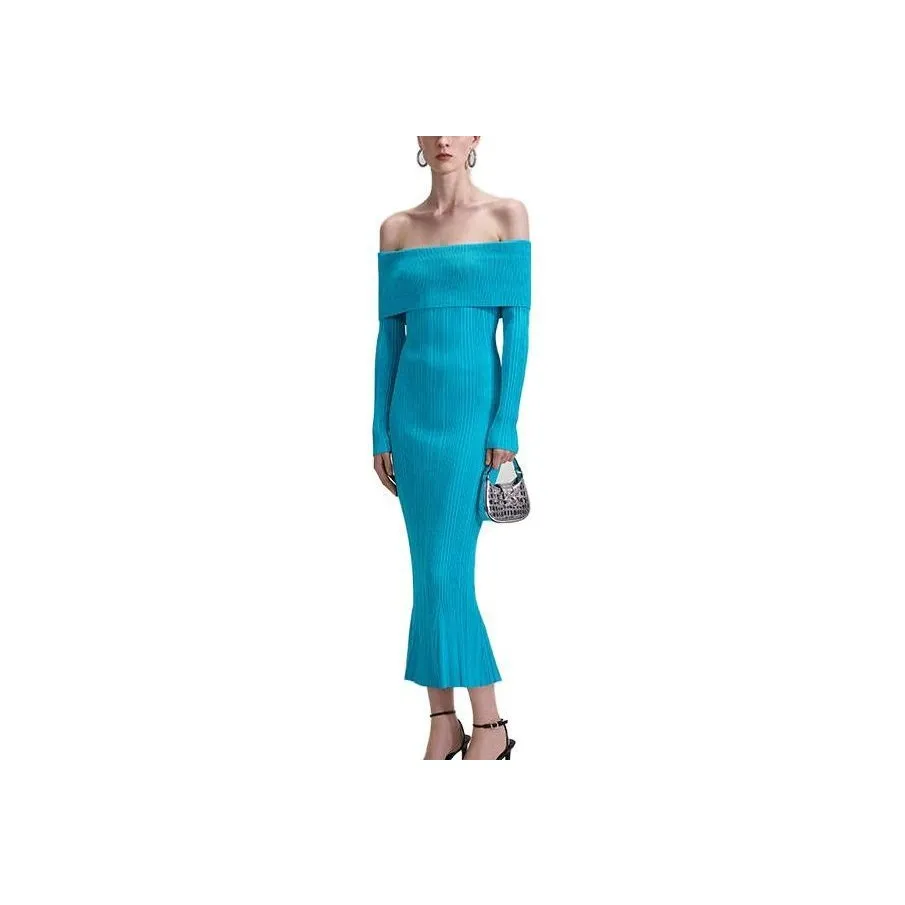 Self portrait Long Sleeved Dresses Women's Ocean Blue