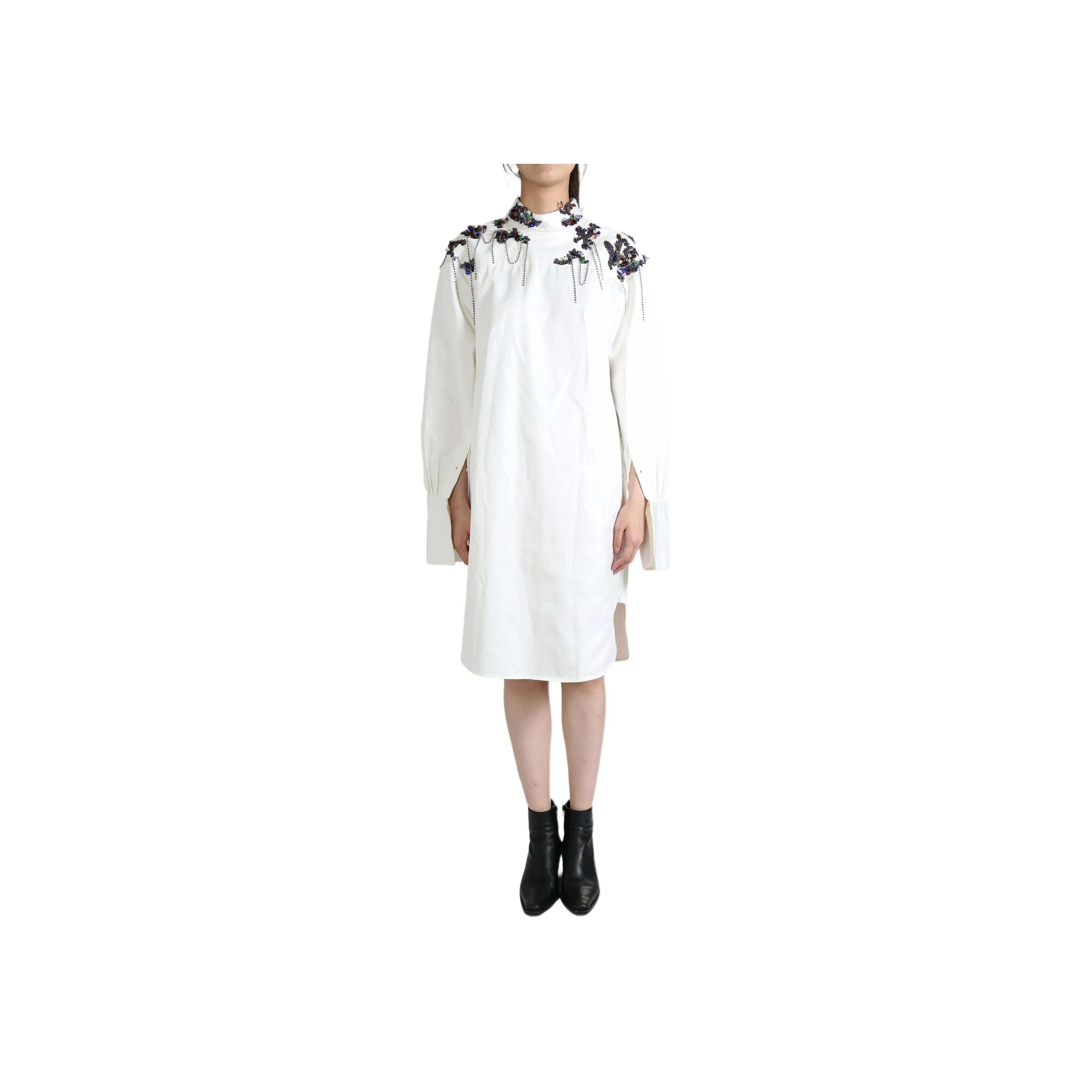 DRIES VAN NOTEN Embellished Shirt Dress