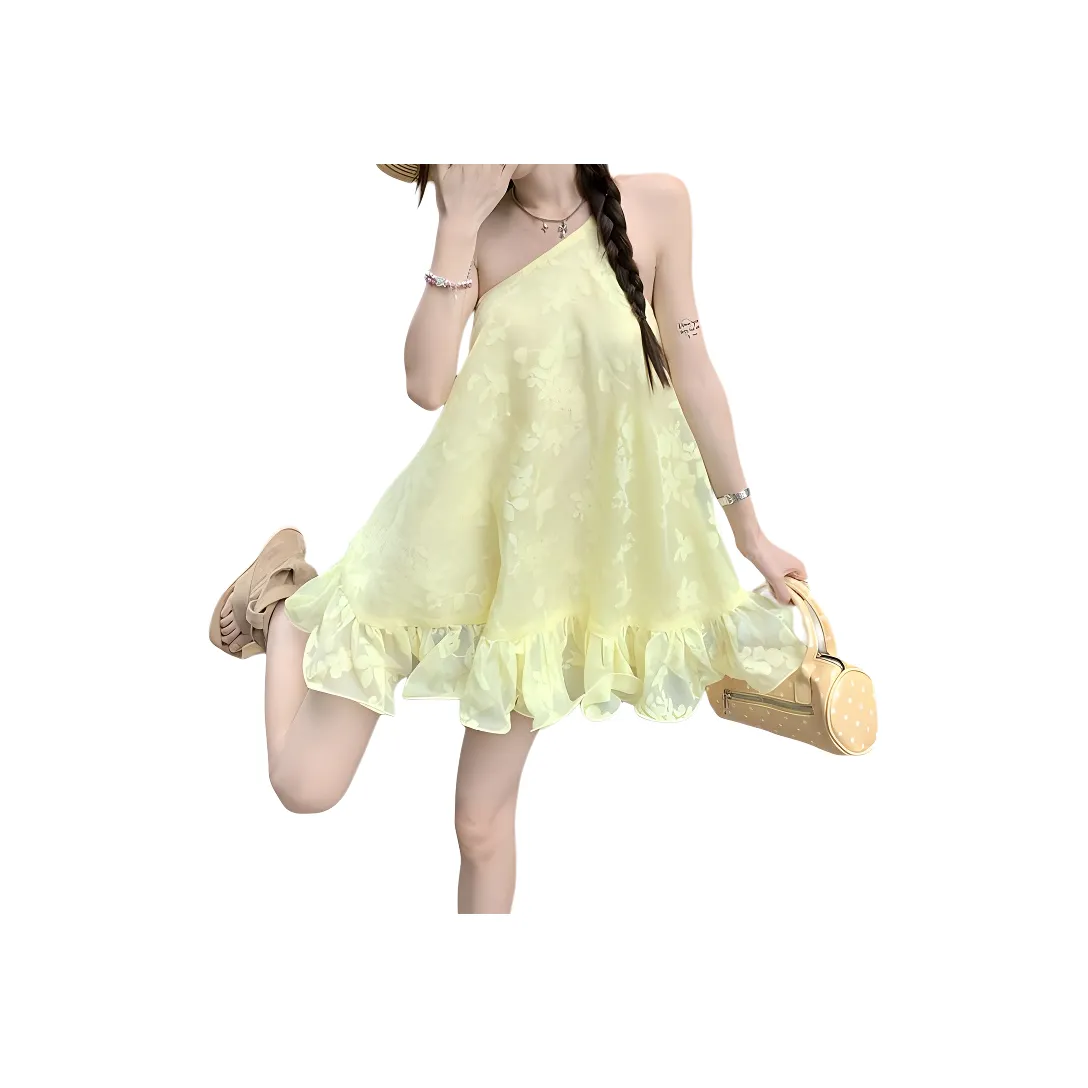 ETSE Желтые Женские Слиплатья