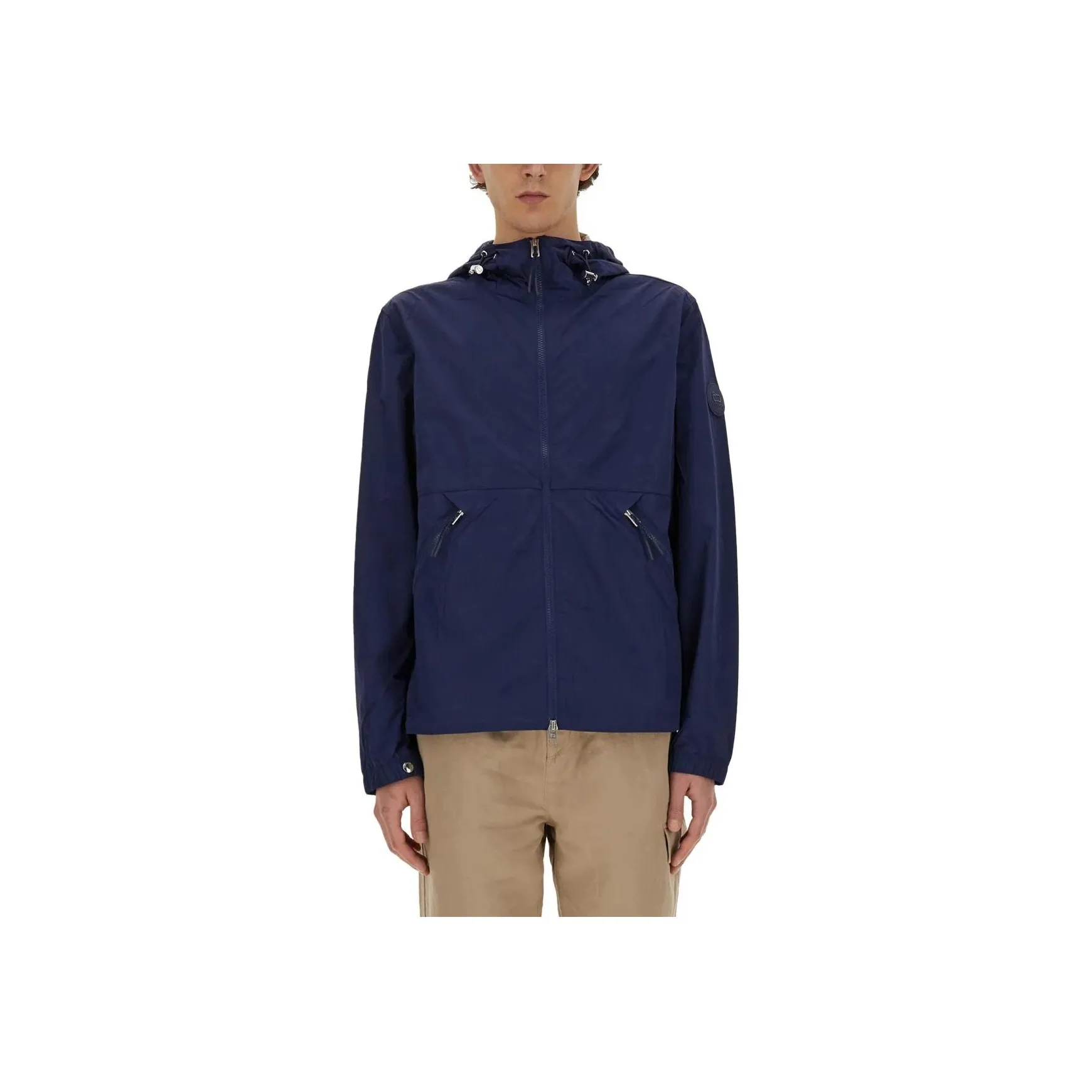 WOOLRICH Zip Up Crinkle Windbreaker