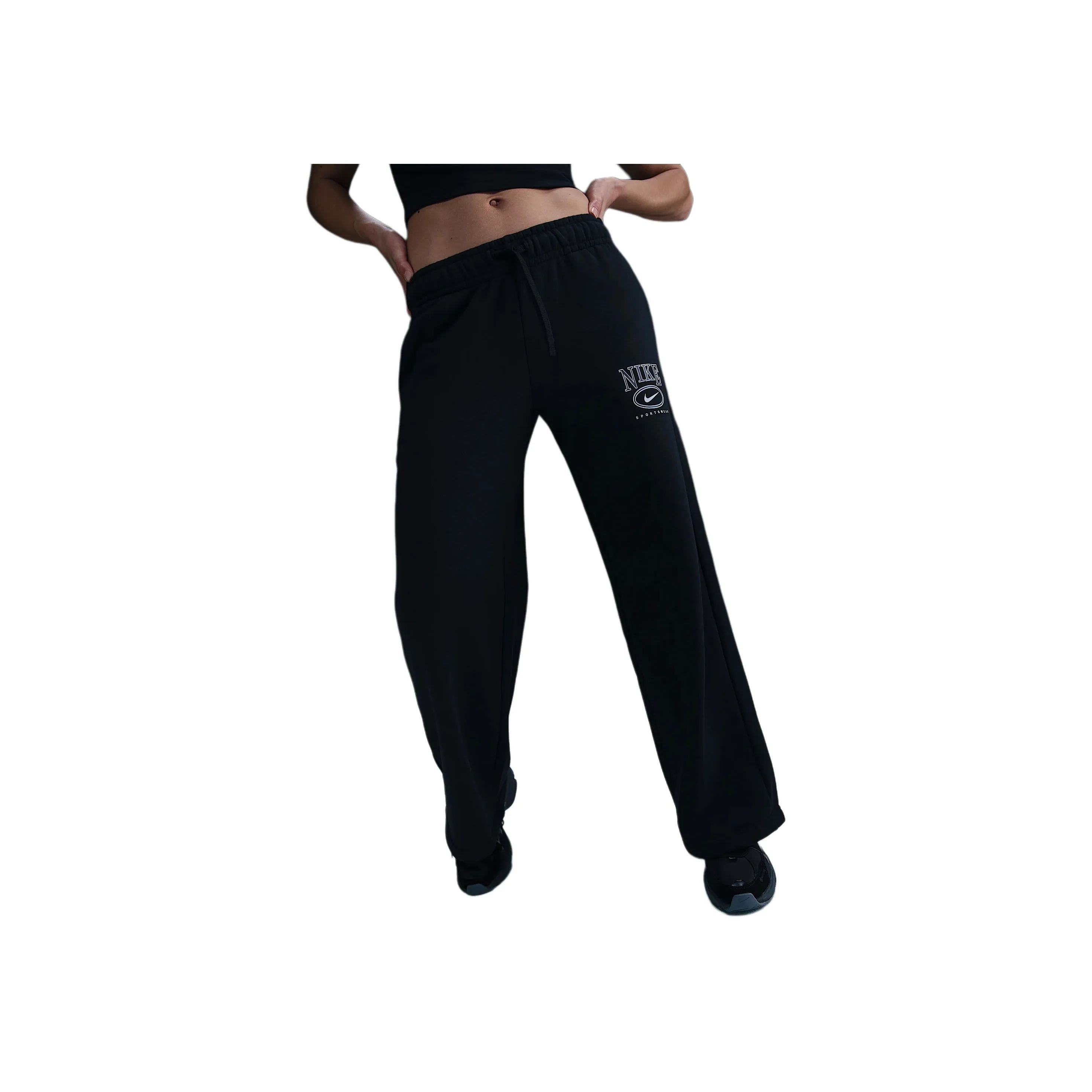 Nike Sportswear Club Fleece Women's Mid Rise Wide Leg Graphic Pants