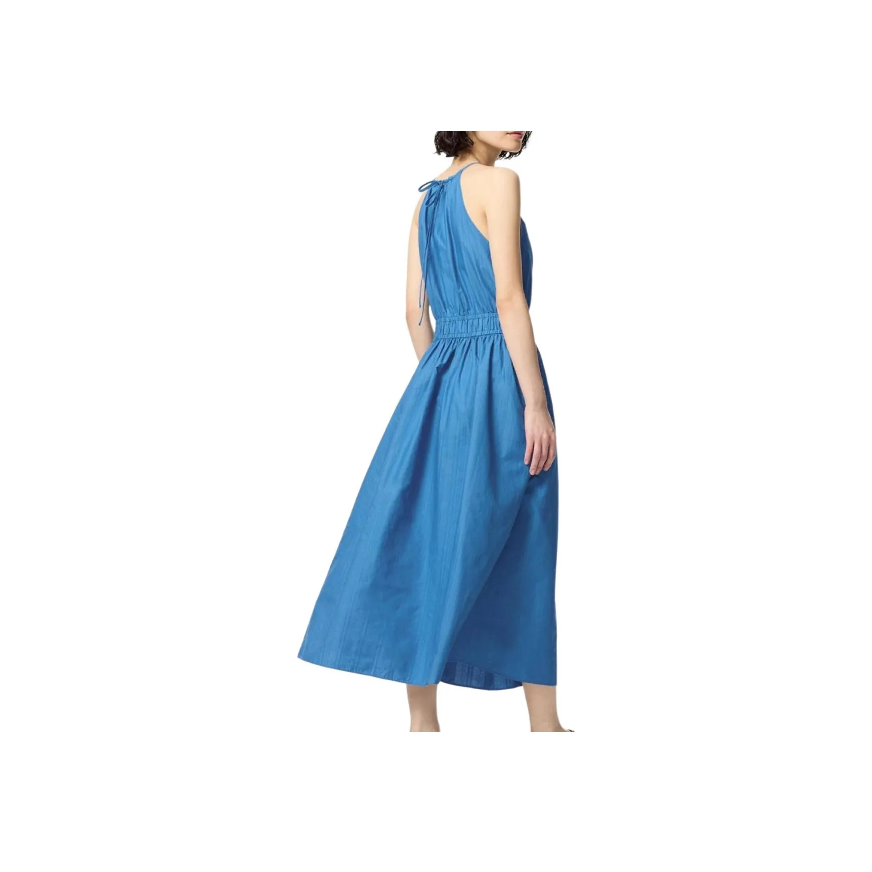 UNIQLO Без рукавов Платье Женское Озерно-голубое