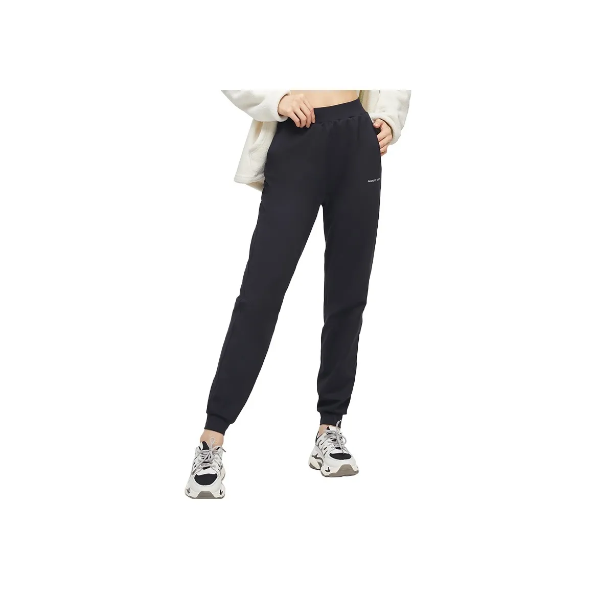 MOLY VIVI Fall Winter Sweatpants Women's Classic Black