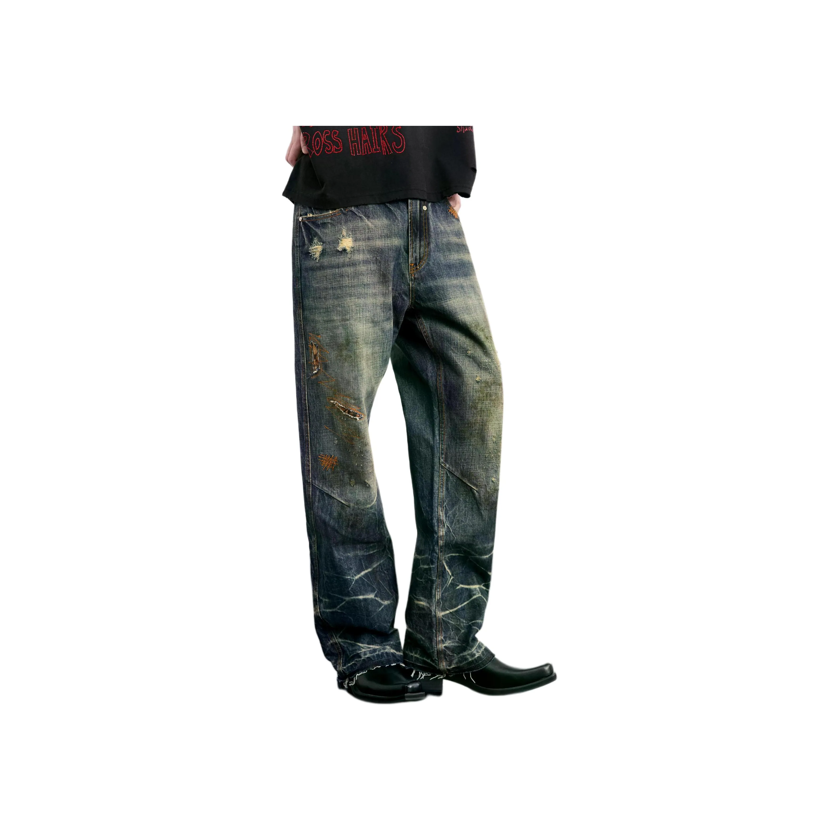 FACEON LAB Blue Unisex Jeans