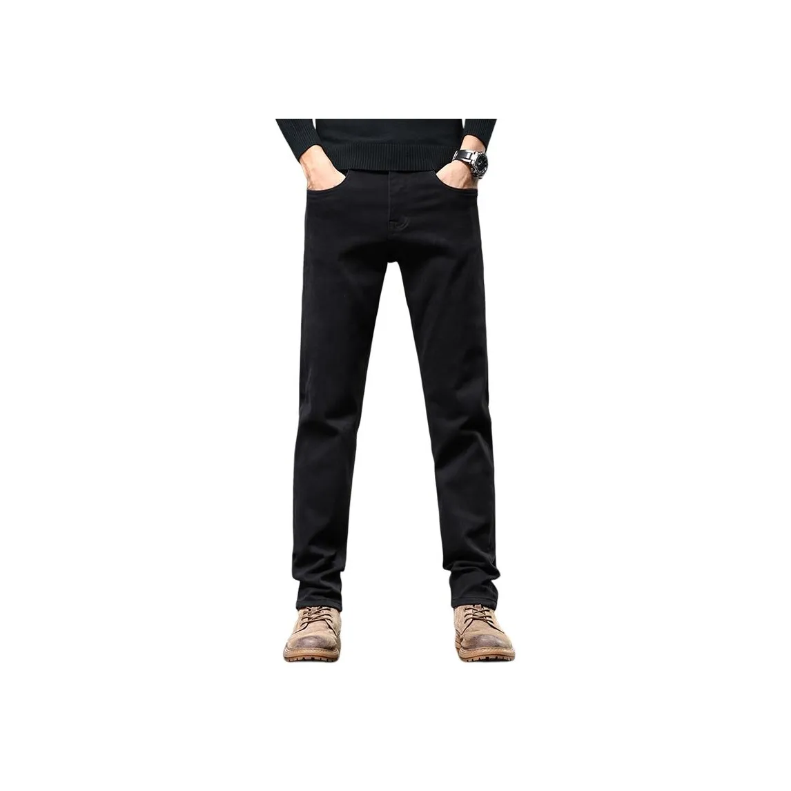 JEEP Мужские черные джинсы