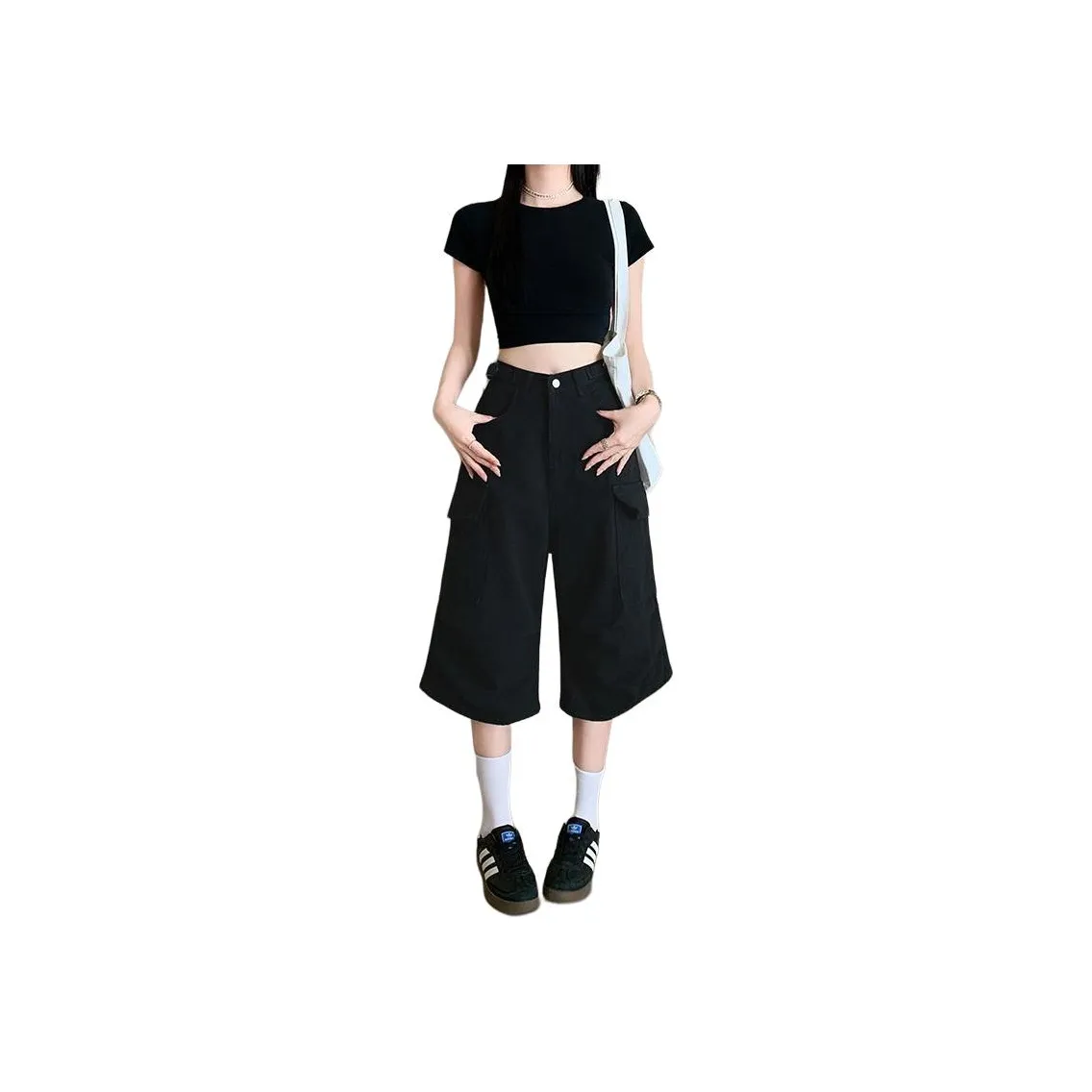 MINETTE Черные Женские Карго Шорты