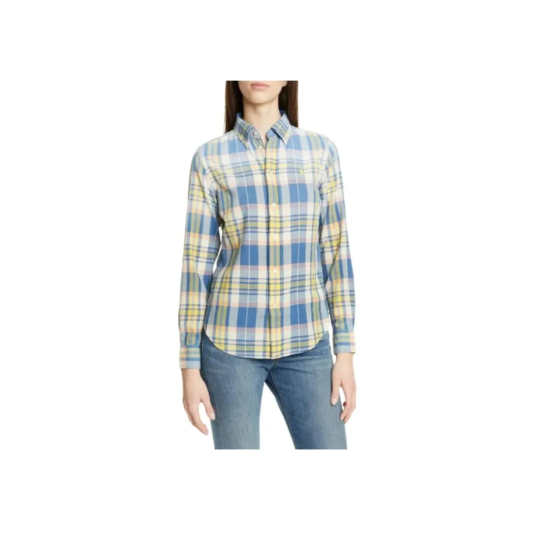 Polo Ralph Lauren SS24 Shirt Women's Blue Yellow