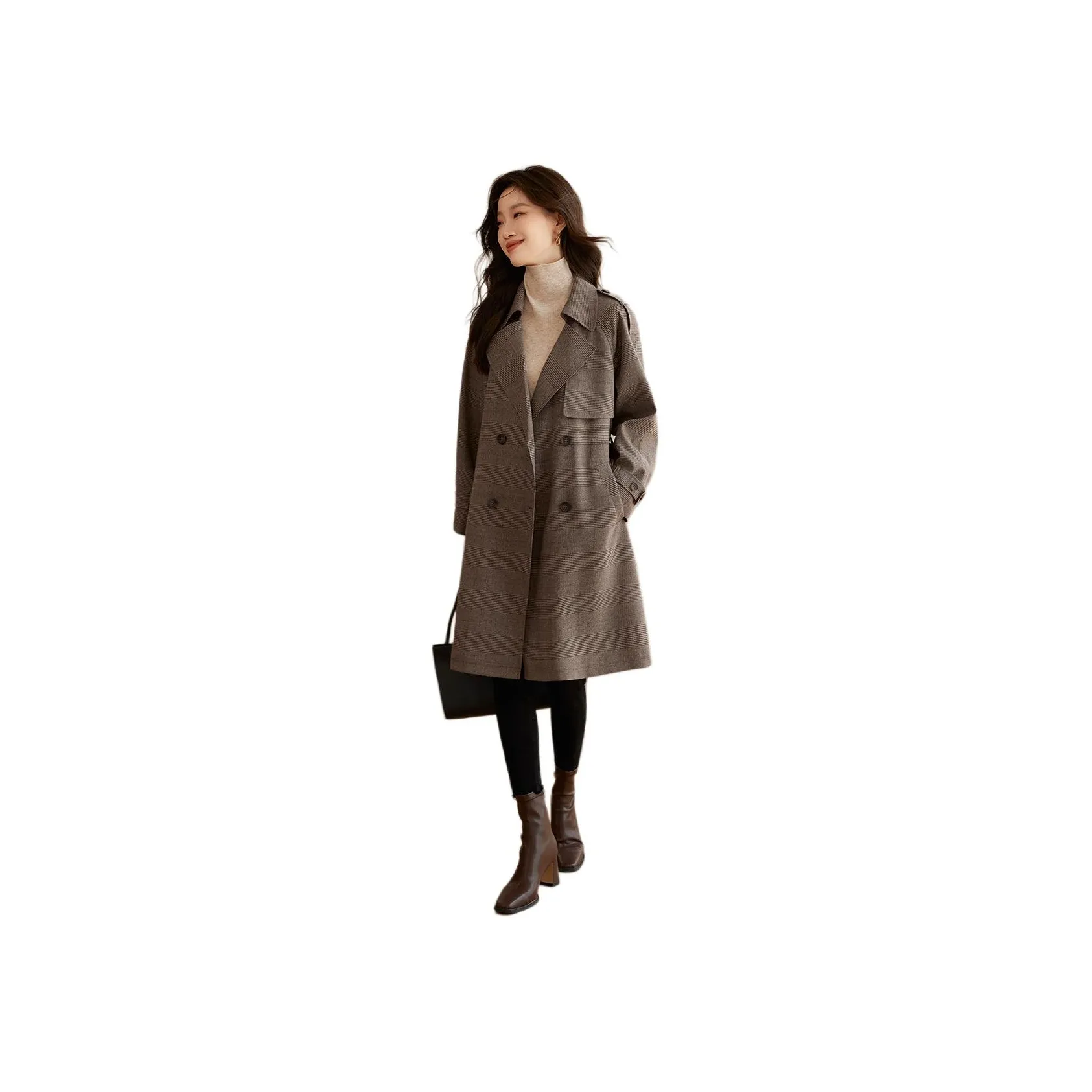 Mo Han Yi Mei Trench Coat Women's Khaki