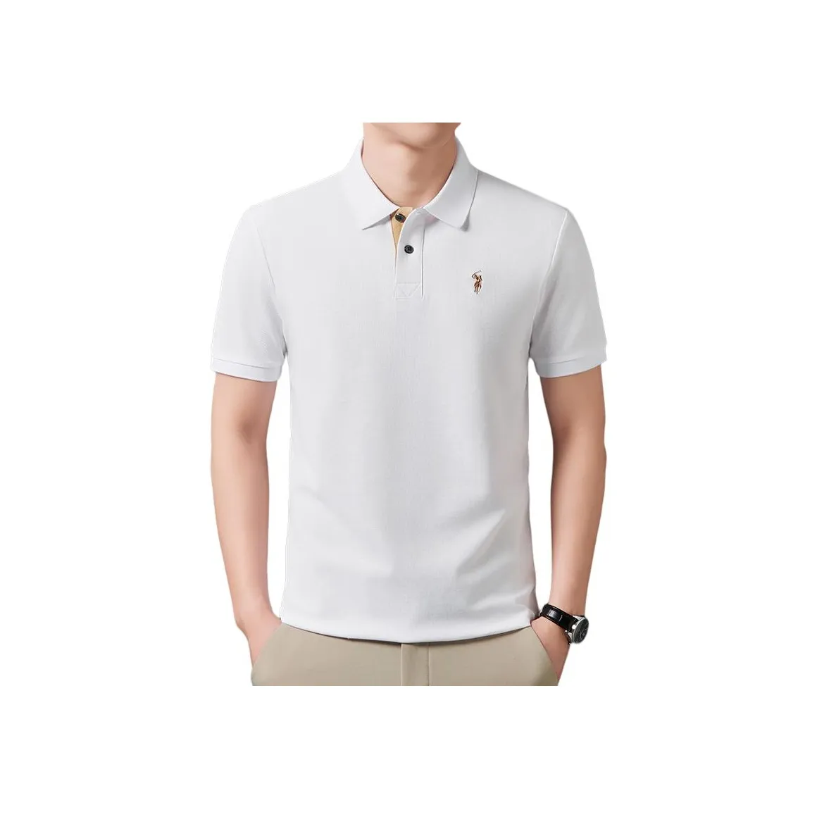 Candito 100% хлопок Короткий рукав Поло Мужской