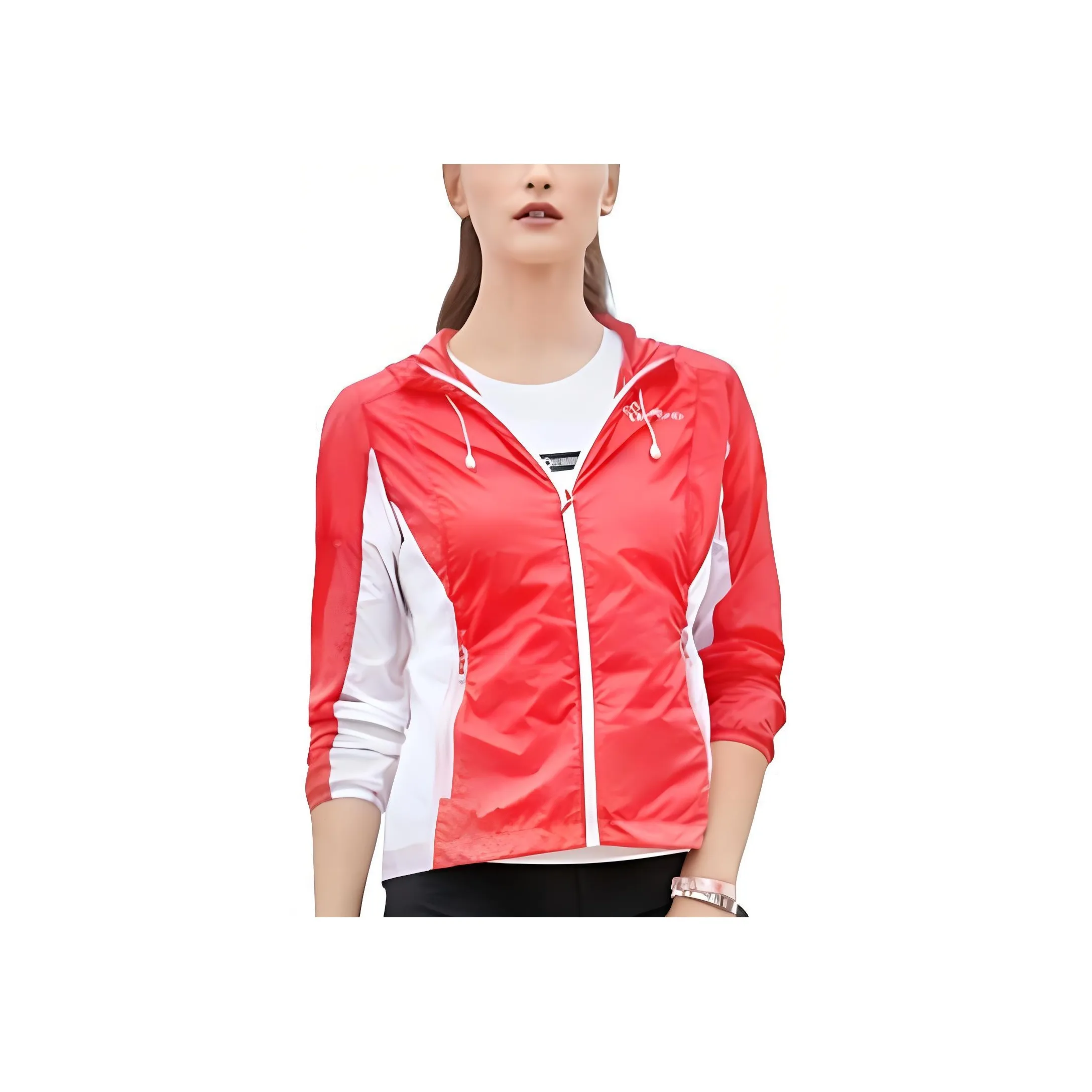 TOREAD Sun Protection Clothing Women's Coral Red/White