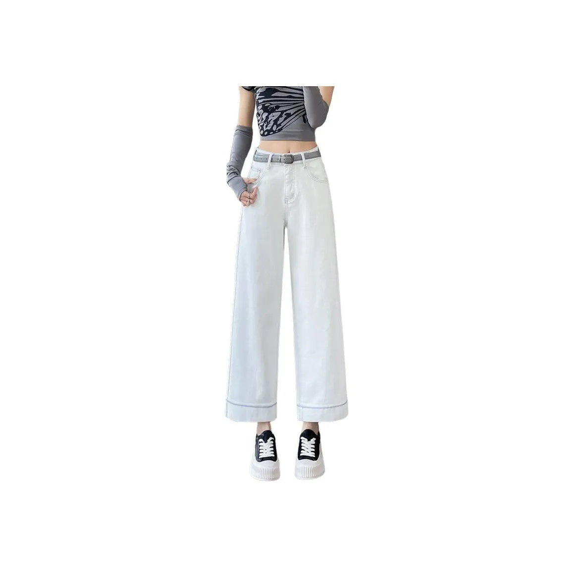SITOL Jeans Women's Silver Fox Gray