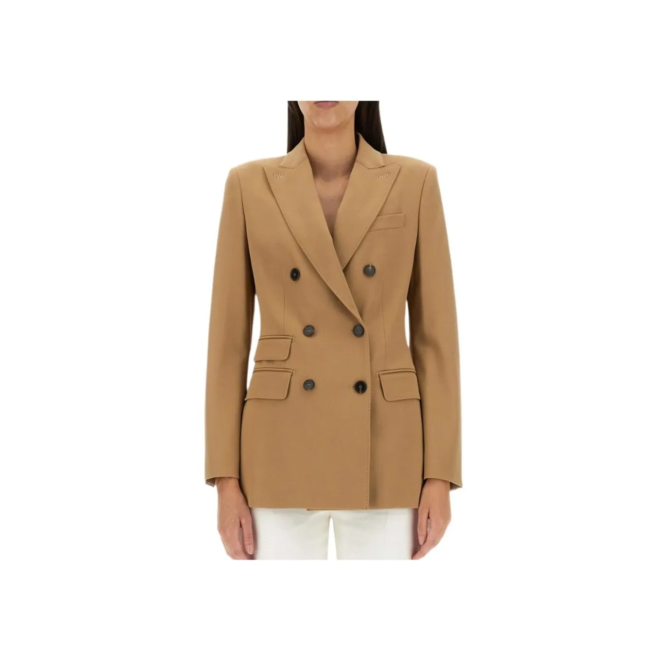 Max Mara Double Breasted Long Sleeved Blazer