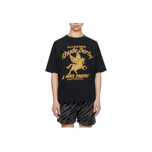 Rhude Черная Мужская Рубашка