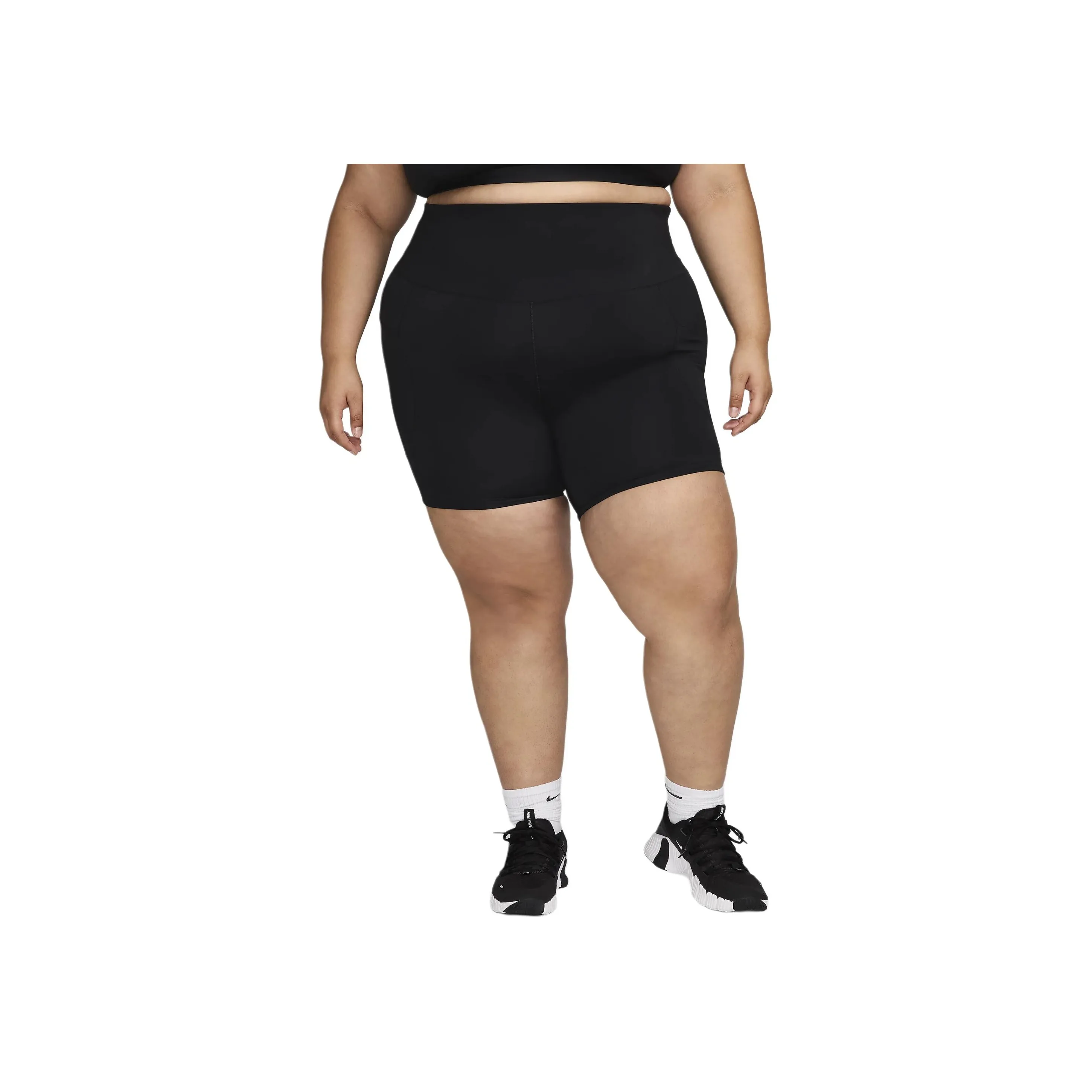 Nike One Women's High Waisted 8' Biker Shorts With Pockets Plus Size