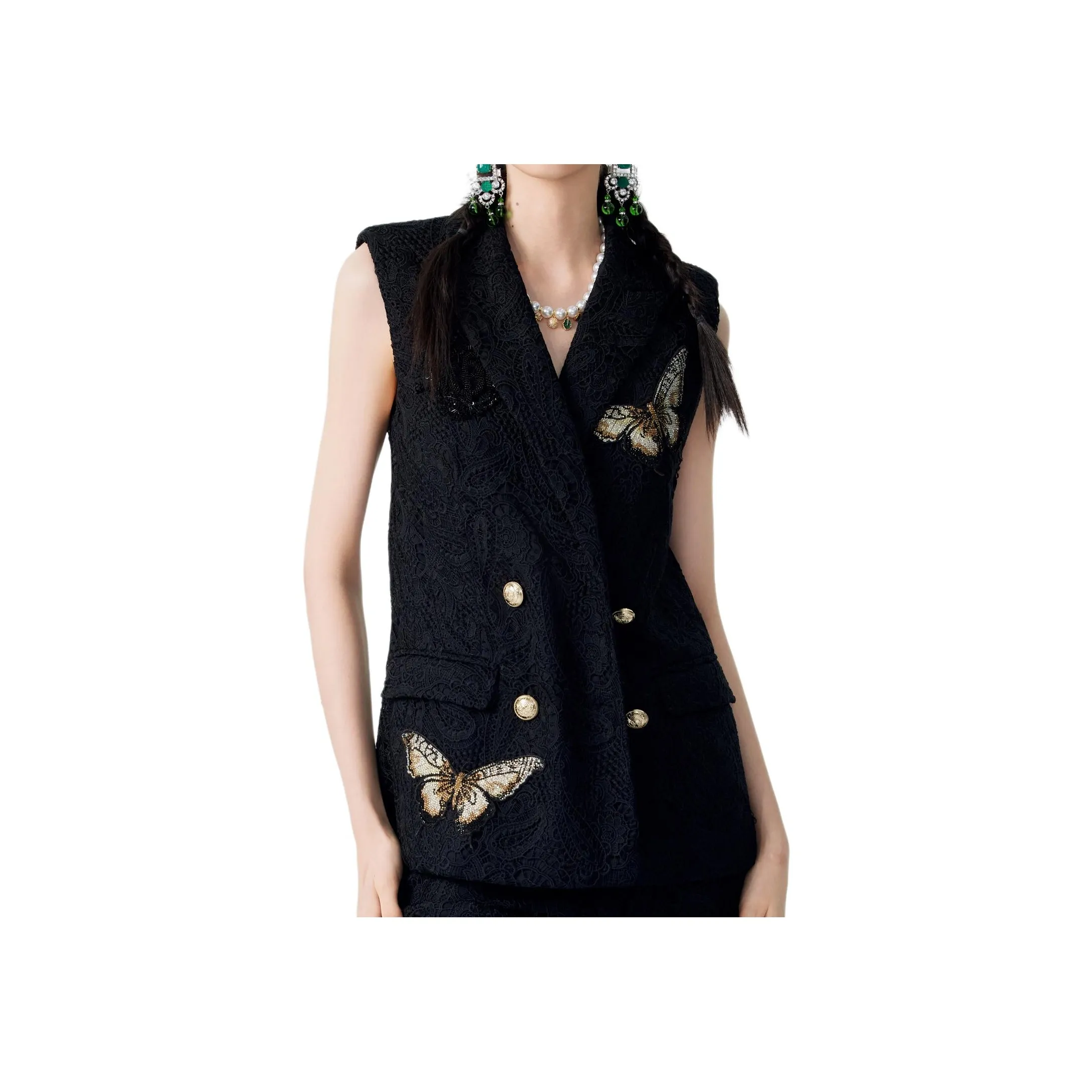 TCH Черные Женские Жилеты