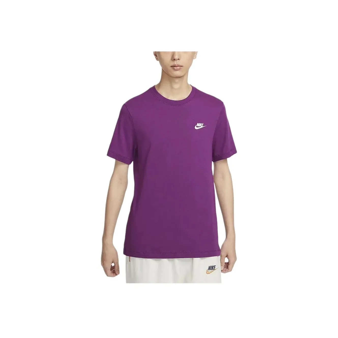 Nike Sportswear Club T Shirts Men Technology Purple