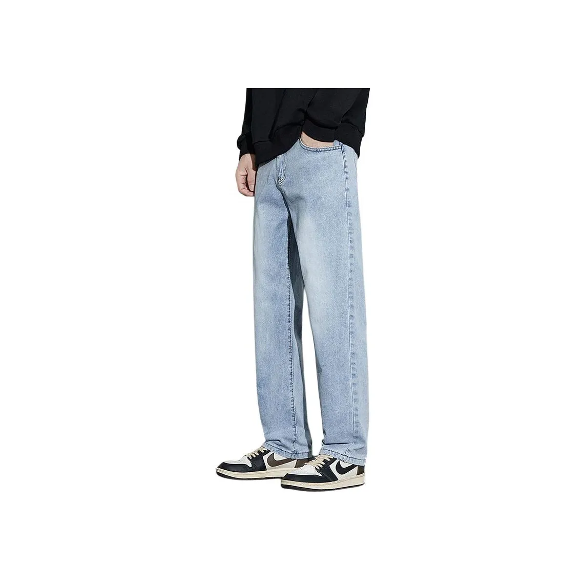 Menglaini Jeans Unisex Light Blue