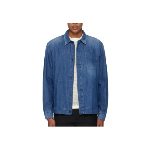 Brioni Blue Мужские джинсовые куртки
