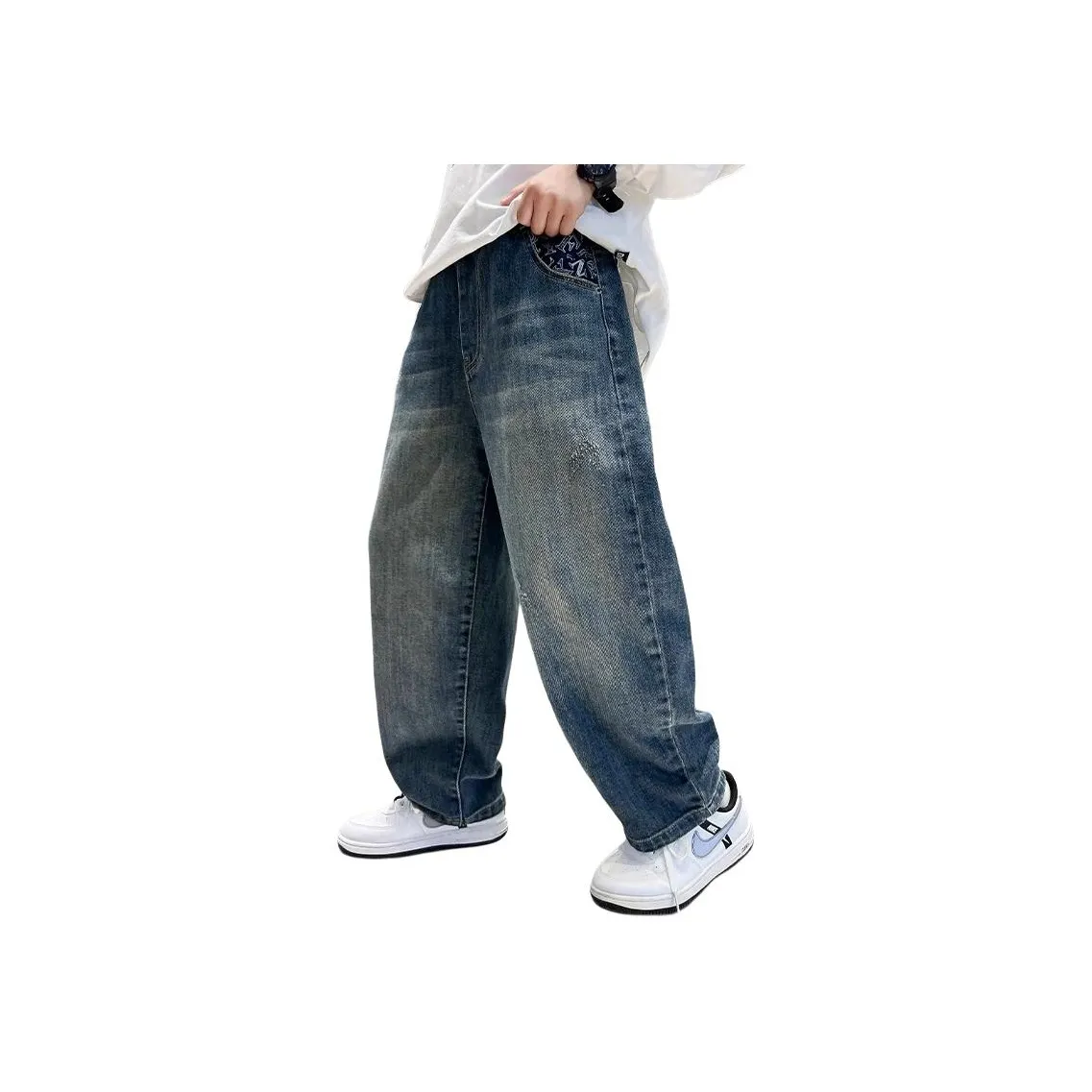 CAMKIDS Синий Школьный возраст Джинсы