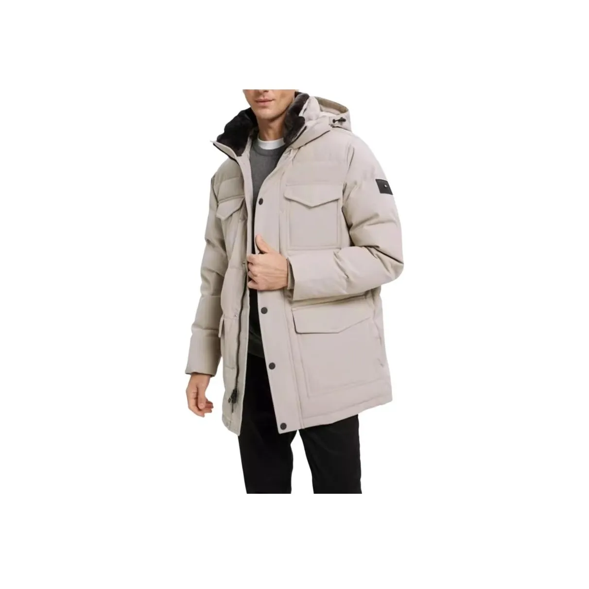 Tommy Hilfiger FW24 Puffer Jacket Men's Khaki