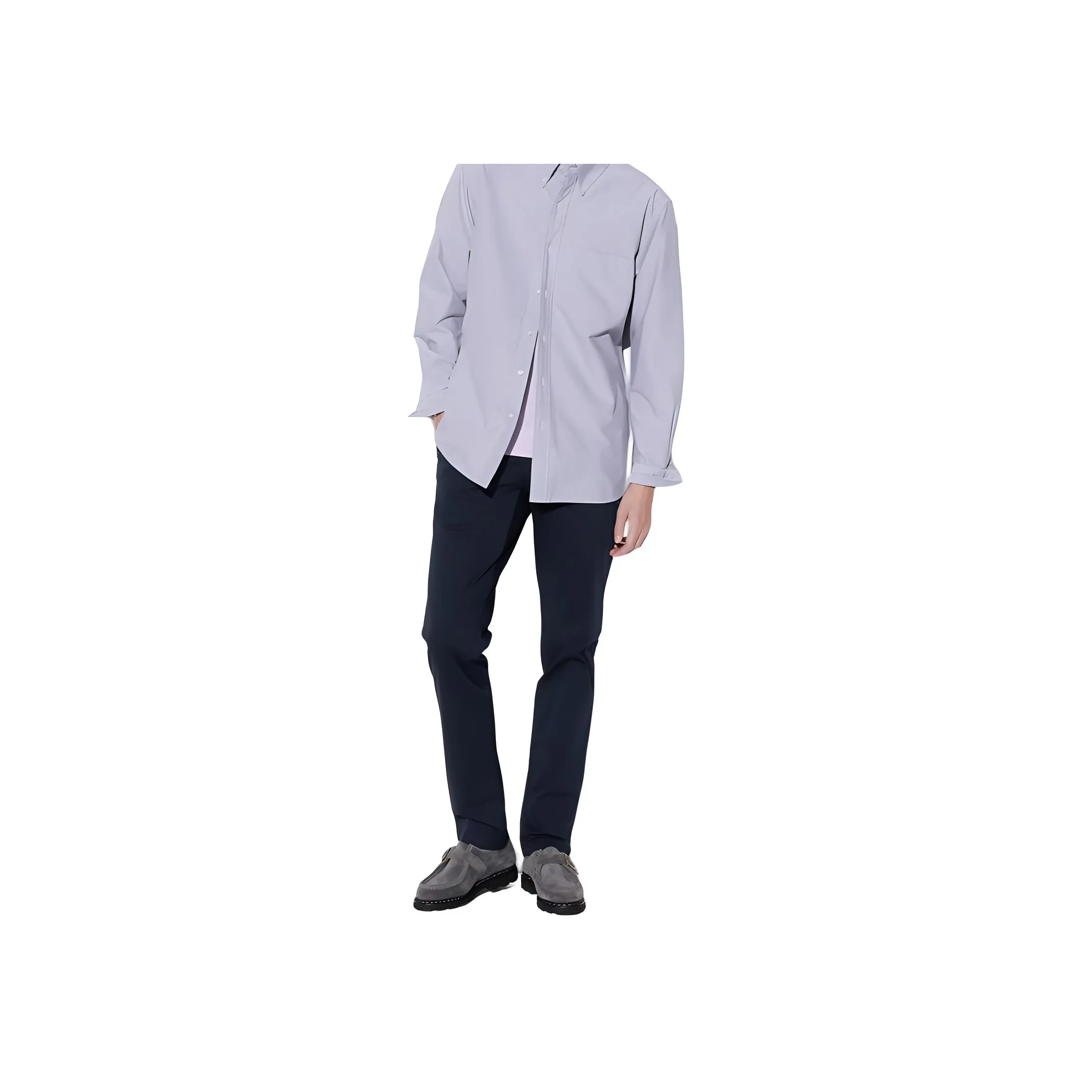 UNIQLO Повседневные брюки Мужские Темно-синие