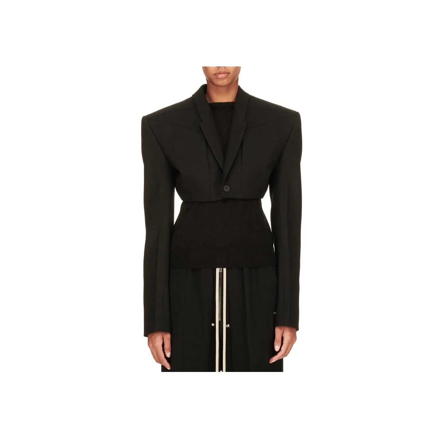 RICK OWENS Micro Tatlin Cropped Blazer