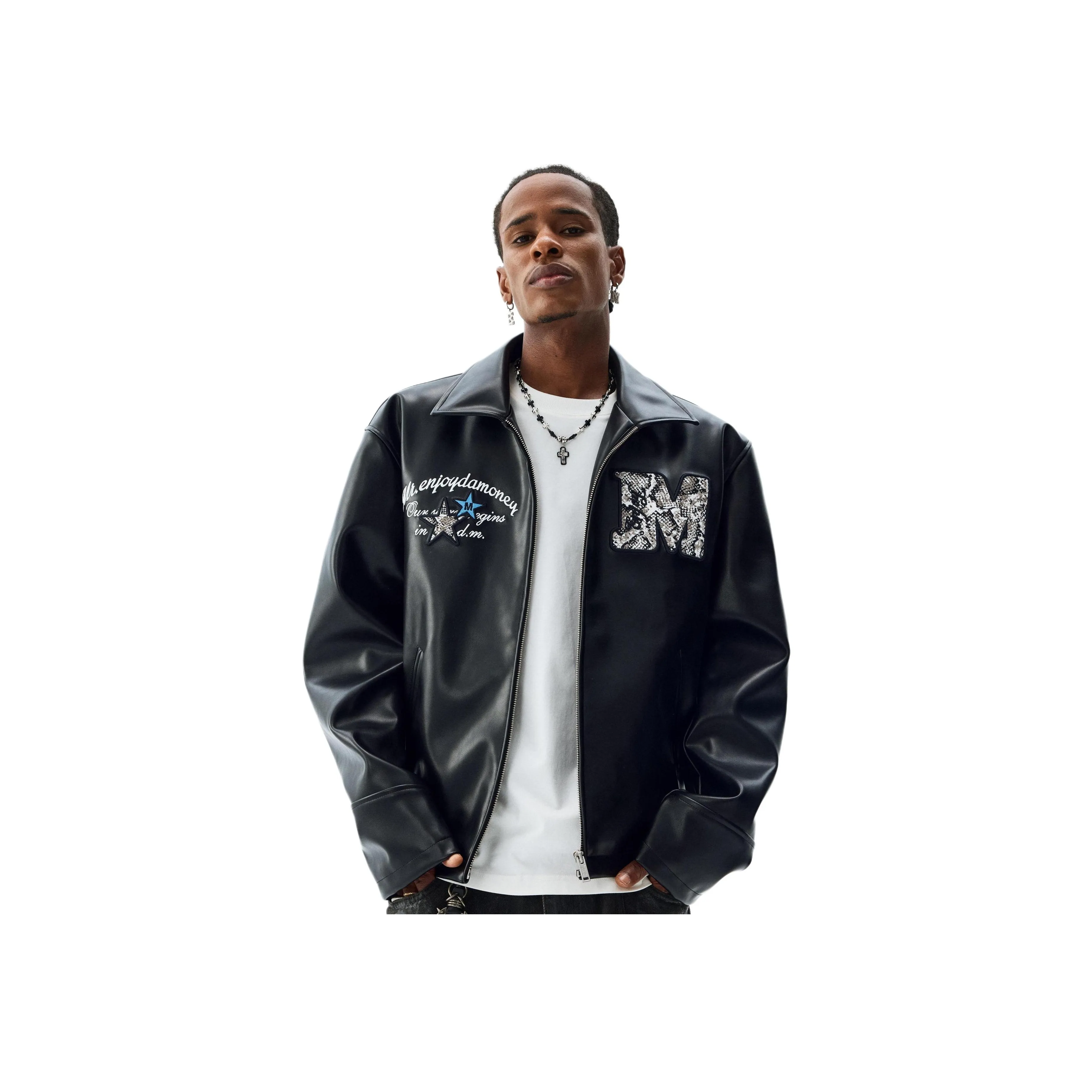 MR.ENJOYDA MONEY Jackets Unisex Black