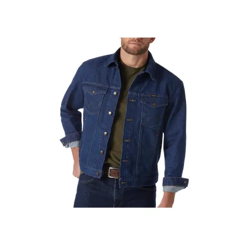 WRANGLER Темно-синий Мужские джинсовые куртки