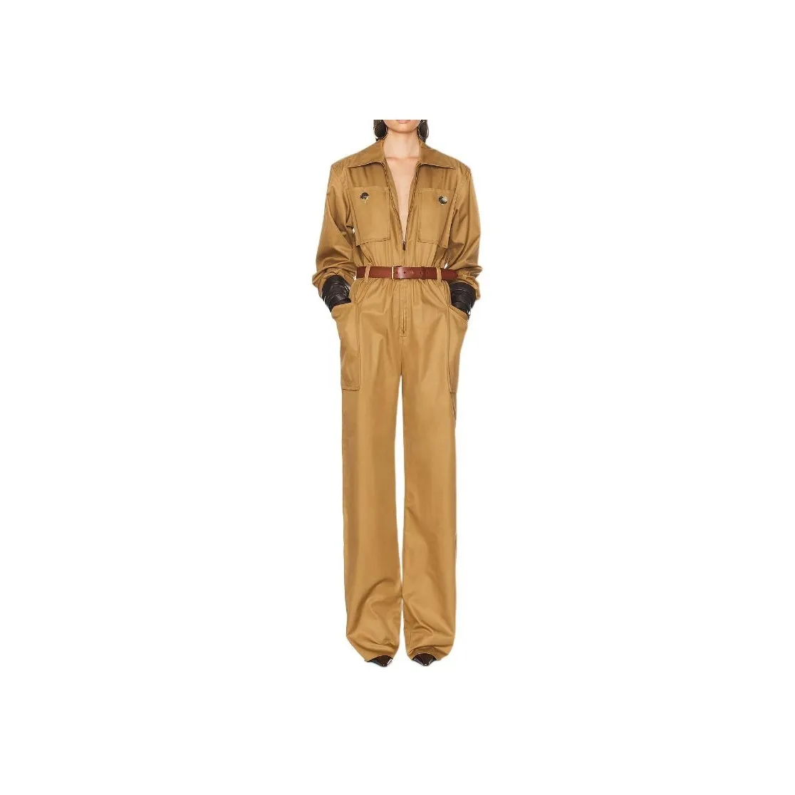 SAINT LAURENT Jumpsuit 'Camel'