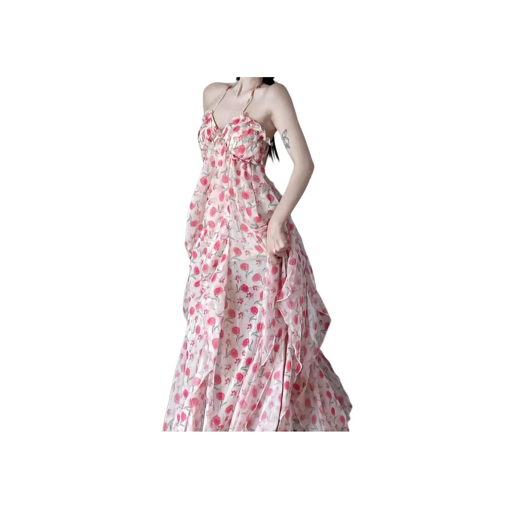 DOSOHEB Red Женские Слиплатья